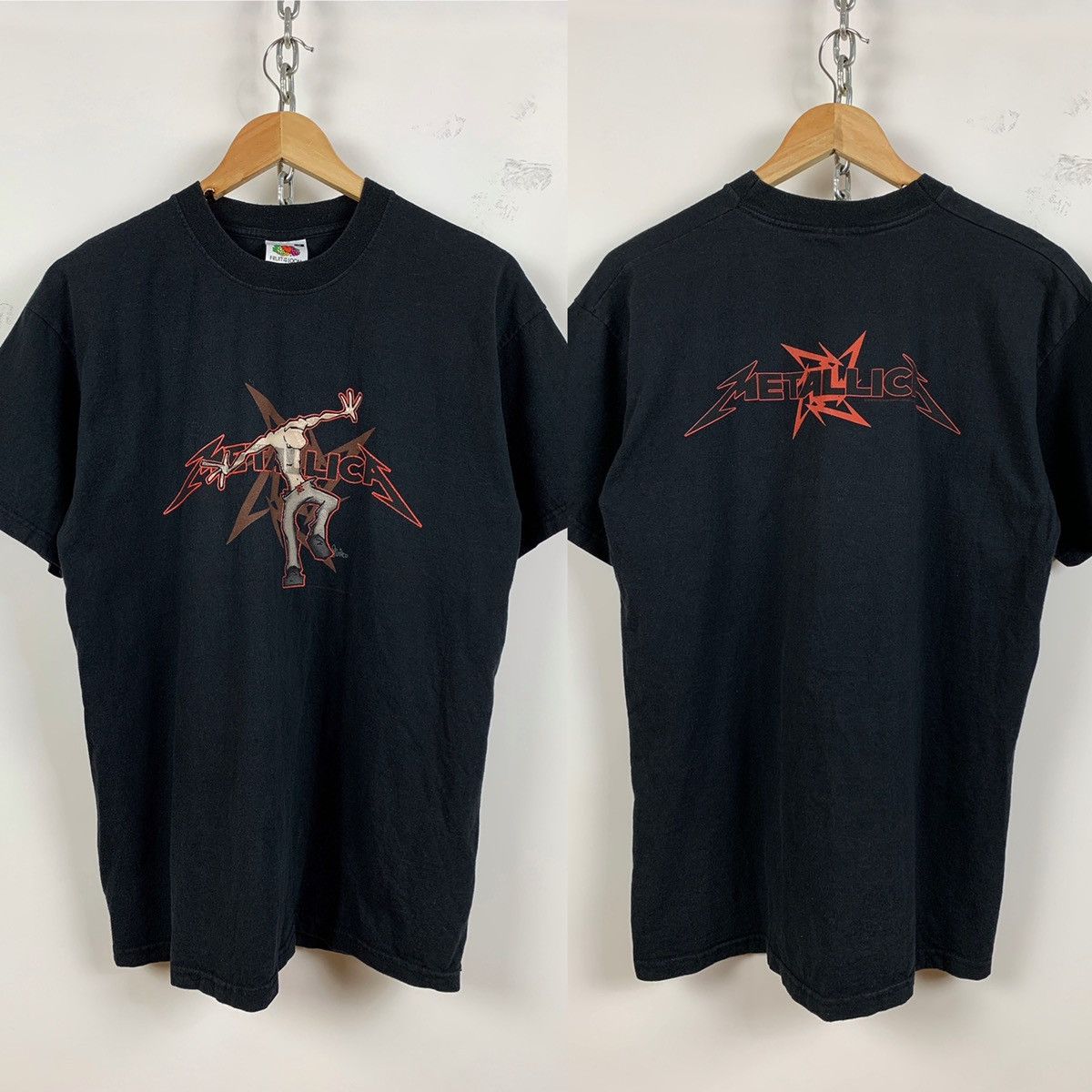 Band Tees Vintage 2002 Metallica Ninja Star Moshing T-Shirt Travis Size US M / EU 48-50 / 2 - 1 Thumbnail