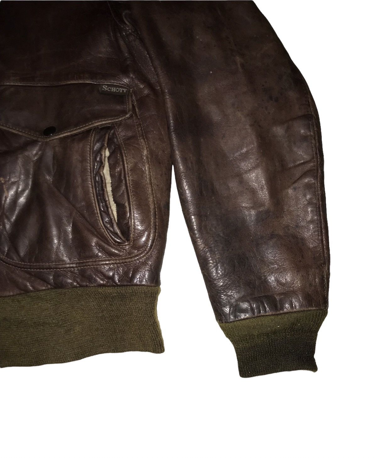 Schott 🔥RARE🔥 VINTAGE SCHOTT FLIGHT LEATHER JACKET Size US M / EU 48-50 / 2 - 8 Thumbnail