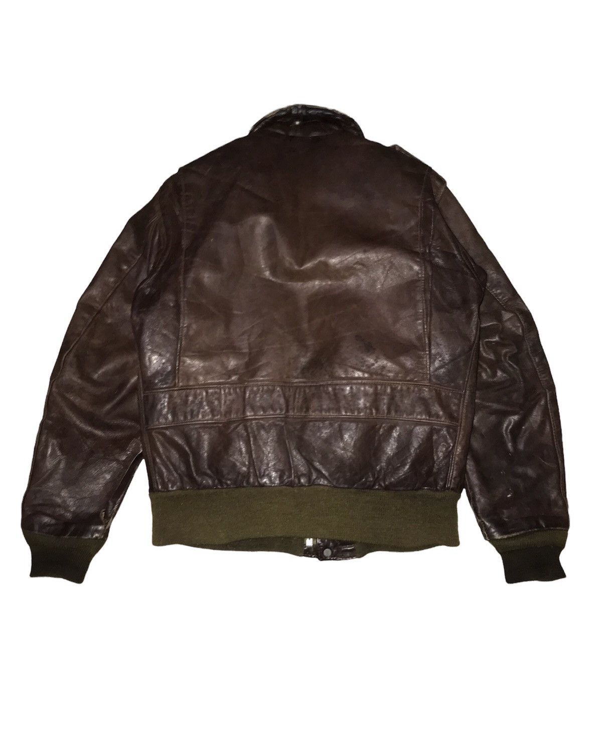 Schott 🔥RARE🔥 VINTAGE SCHOTT FLIGHT LEATHER JACKET Size US M / EU 48-50 / 2 - 2 Thumbnail