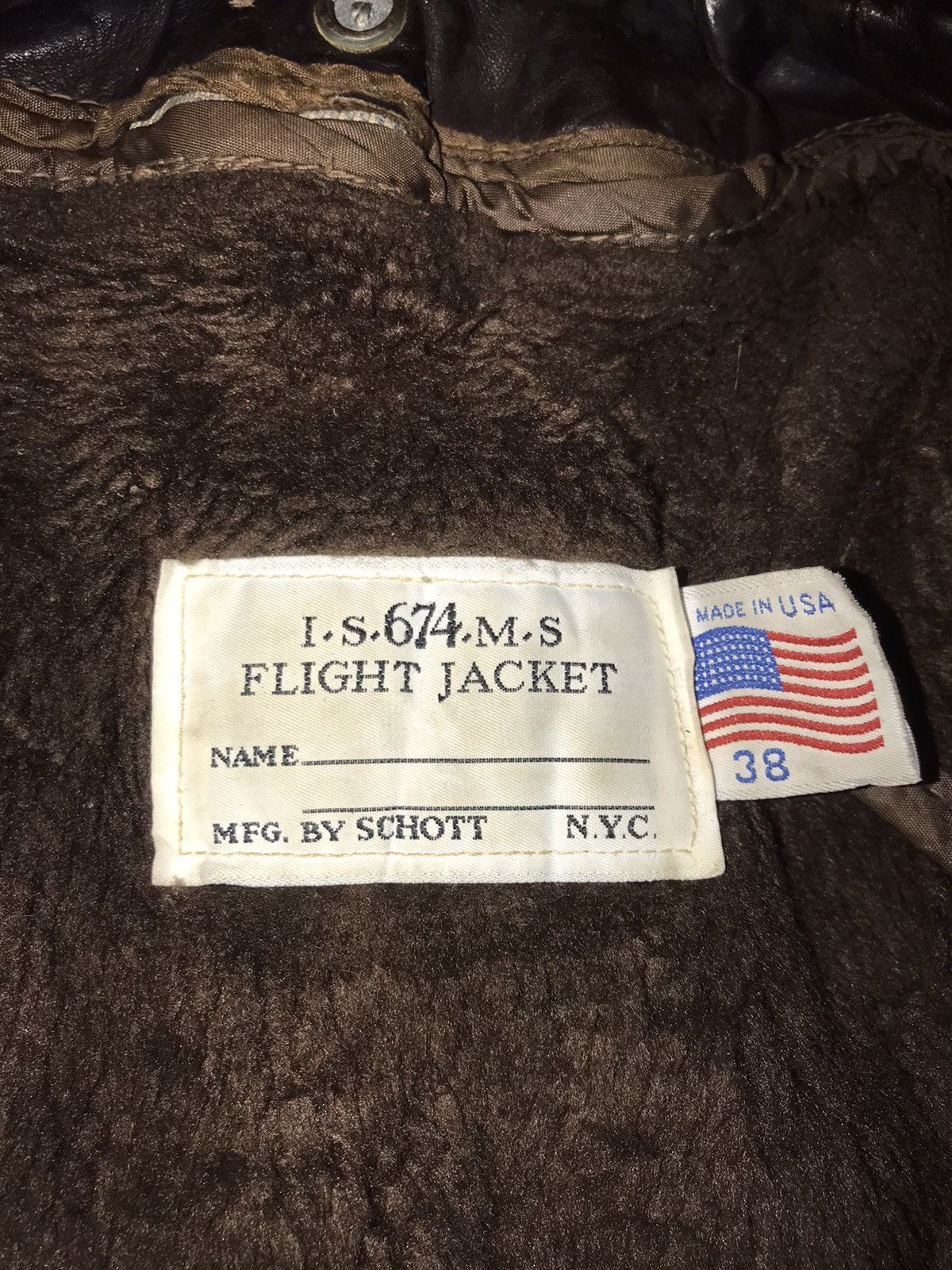 Schott 🔥RARE🔥 VINTAGE SCHOTT FLIGHT LEATHER JACKET Size US M / EU 48-50 / 2 - 3 Thumbnail