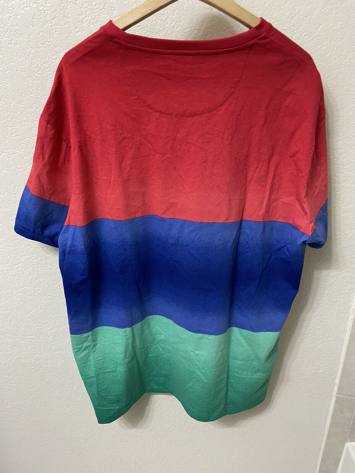 Polo Ralph Lauren POLO RALPH LAUREN Red Multi Classic Fit Ombre Bold T-Shirt Size US XL / EU 56 / 4 - 2 Thumbnail