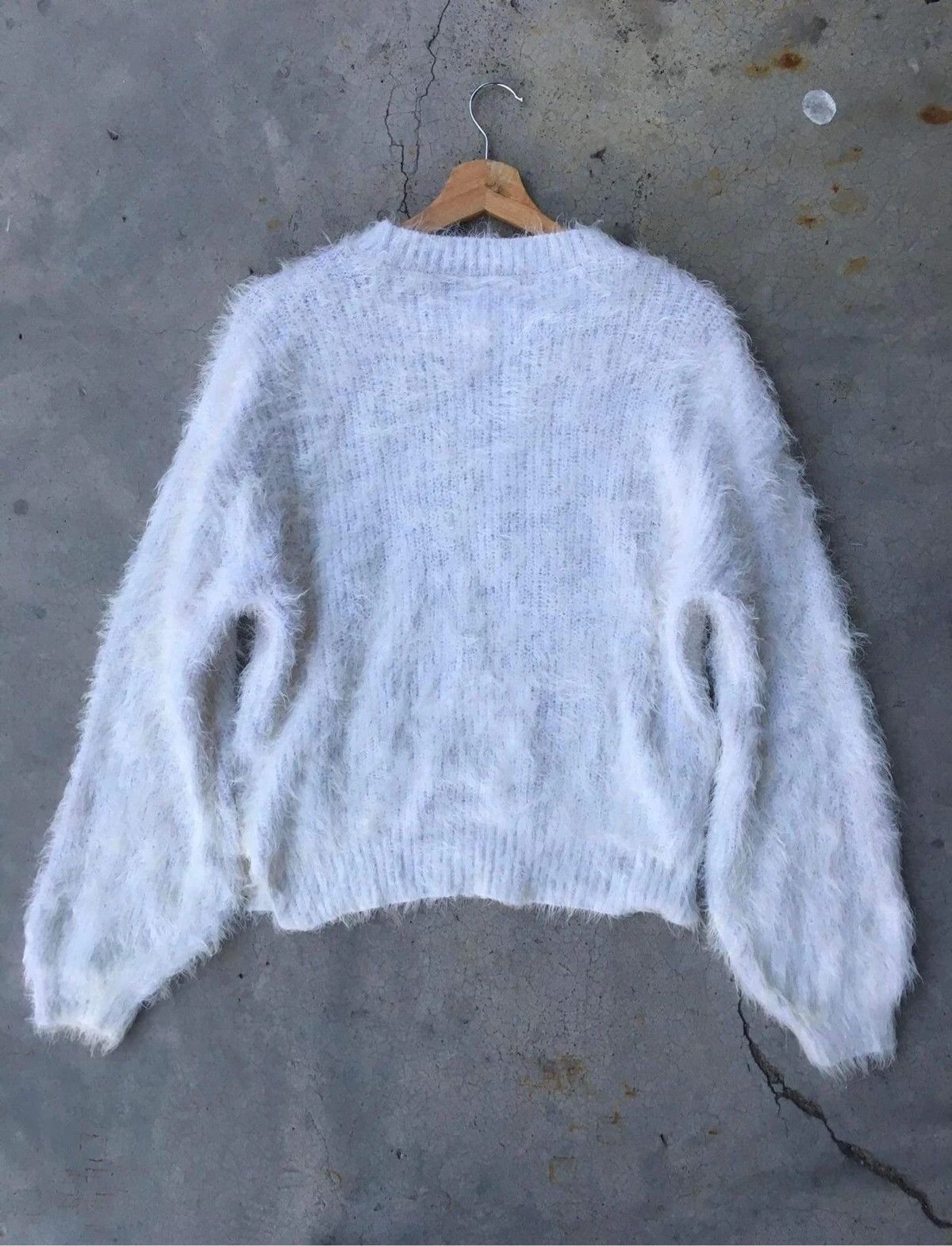 Aran Isles Knitwear × Vintage 📌 LOWRYS FARM Pullover Mohair/Fleece Knitt Pattern/Baggy Size US L / EU 52-54 / 3 - 10 Thumbnail