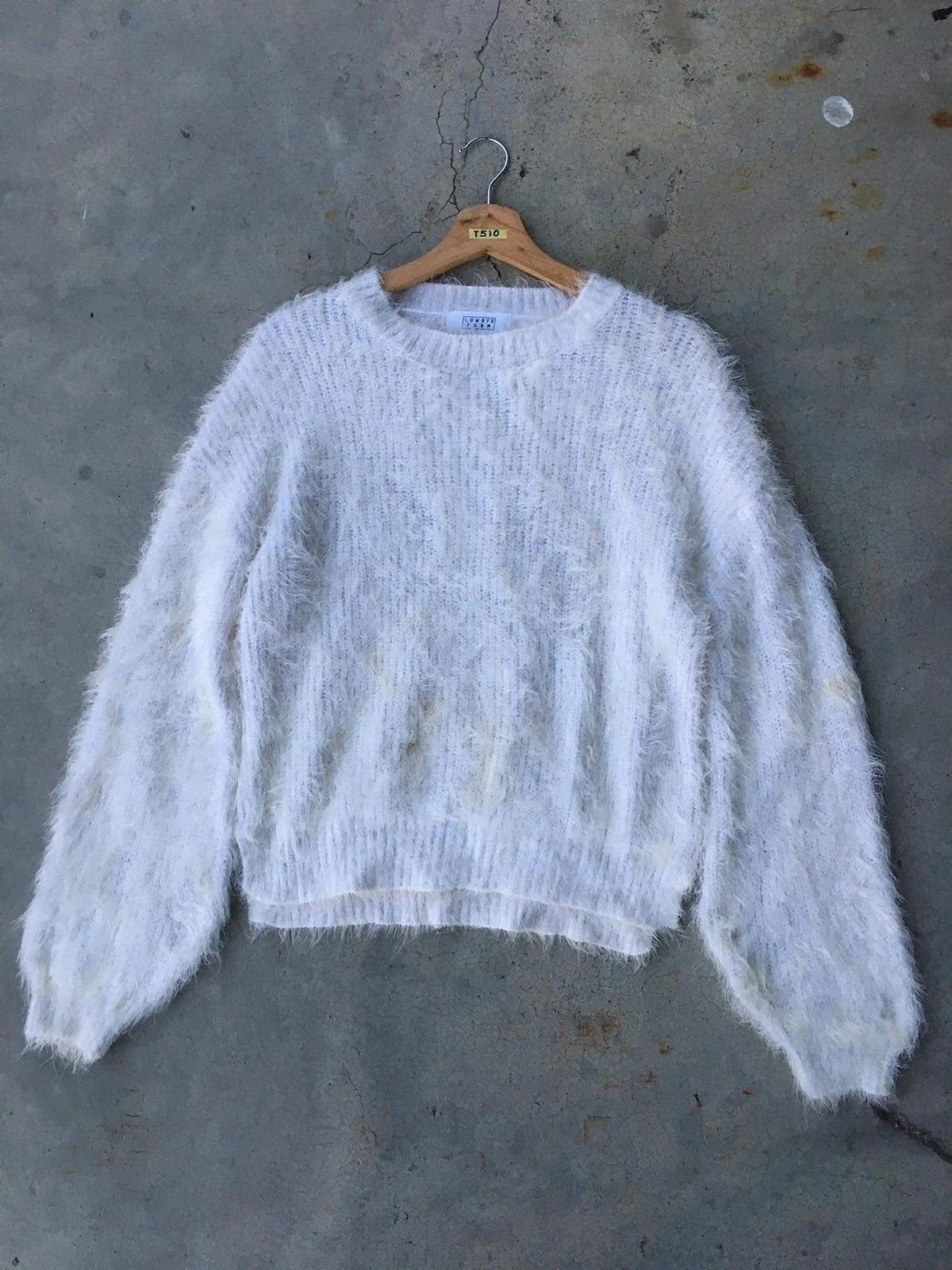 Aran Isles Knitwear × Vintage 📌 LOWRYS FARM Pullover Mohair/Fleece Knitt Pattern/Baggy Size US L / EU 52-54 / 3 - 2 Thumbnail