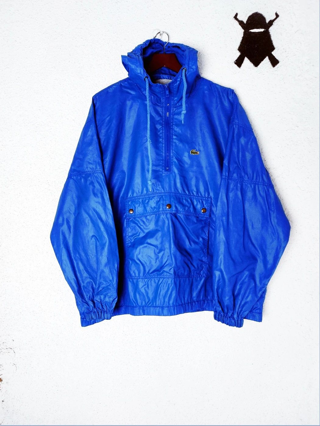 VINTAGE IZOD LACOSTE NYLON ANORAK JACKET XL XLARGE