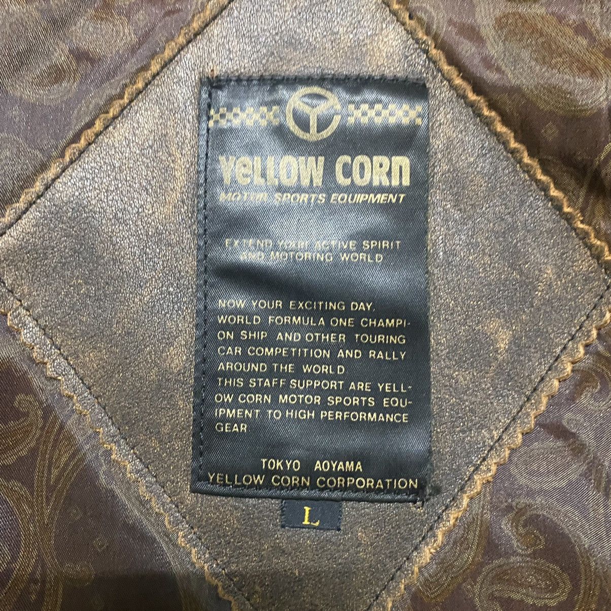 YELLOW CORN Vintage Yellow Corn Bomber Leather Jacket Size US L / EU 52-54 / 3 - 20 Thumbnail