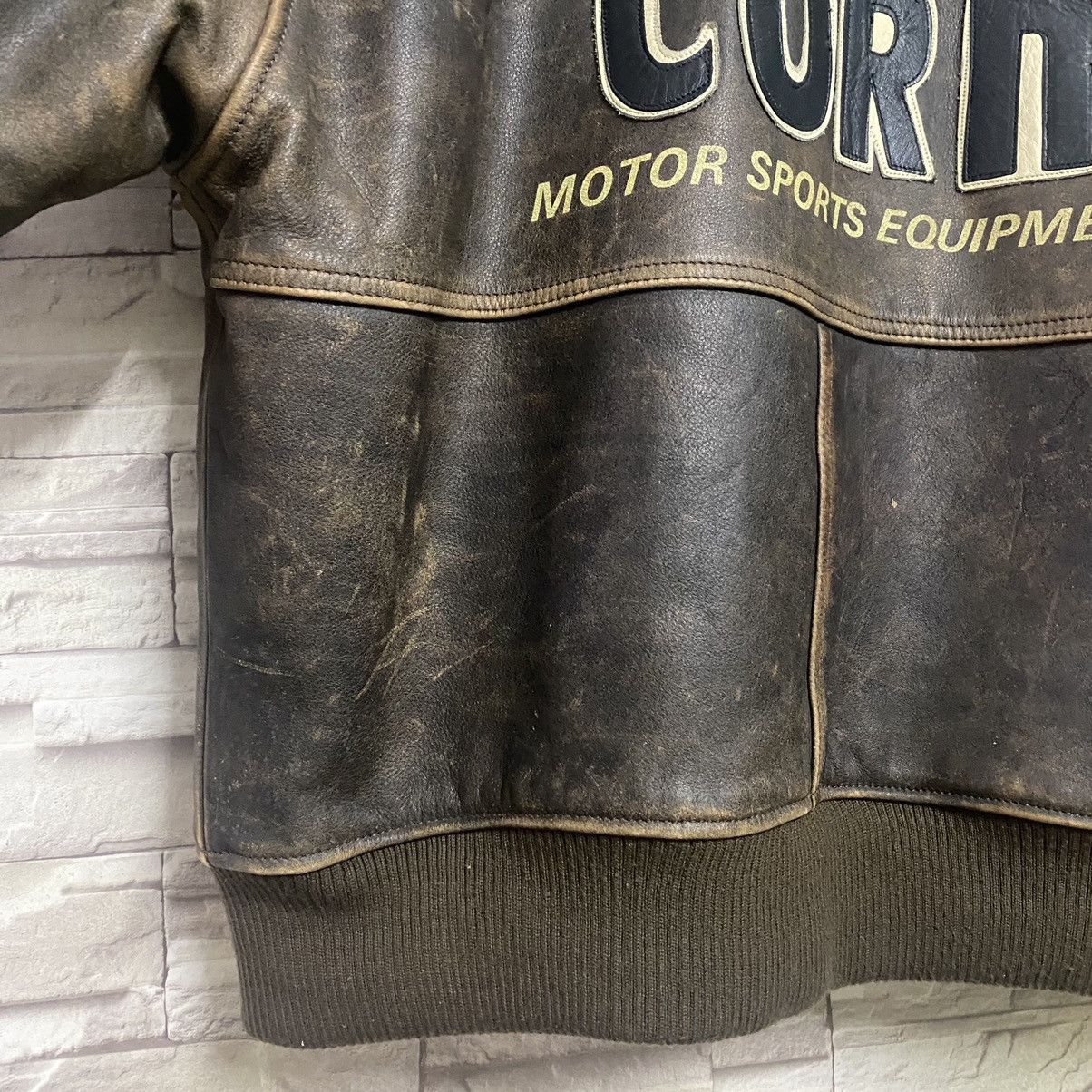 YELLOW CORN Vintage Yellow Corn Bomber Leather Jacket Size US L / EU 52-54 / 3 - 16 Thumbnail