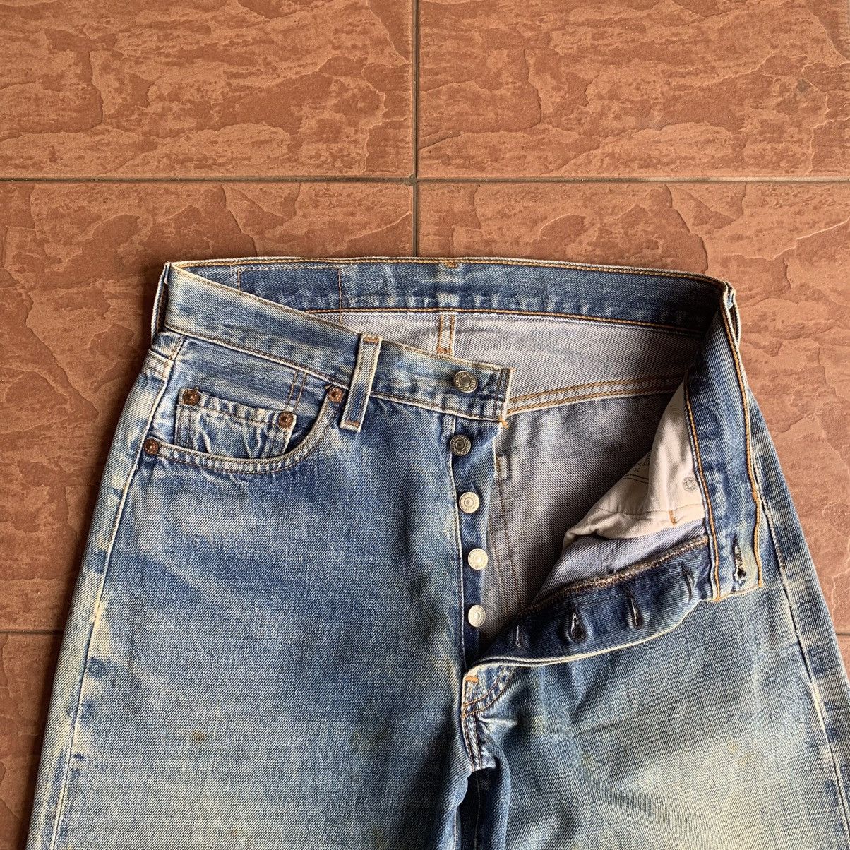 Levi's × Vintage RUSTY DIRTY LEVI’S 501 DISTRESSED DENIM REDLINE SELVEDGE Size US 28 / EU 44 - 7 Thumbnail