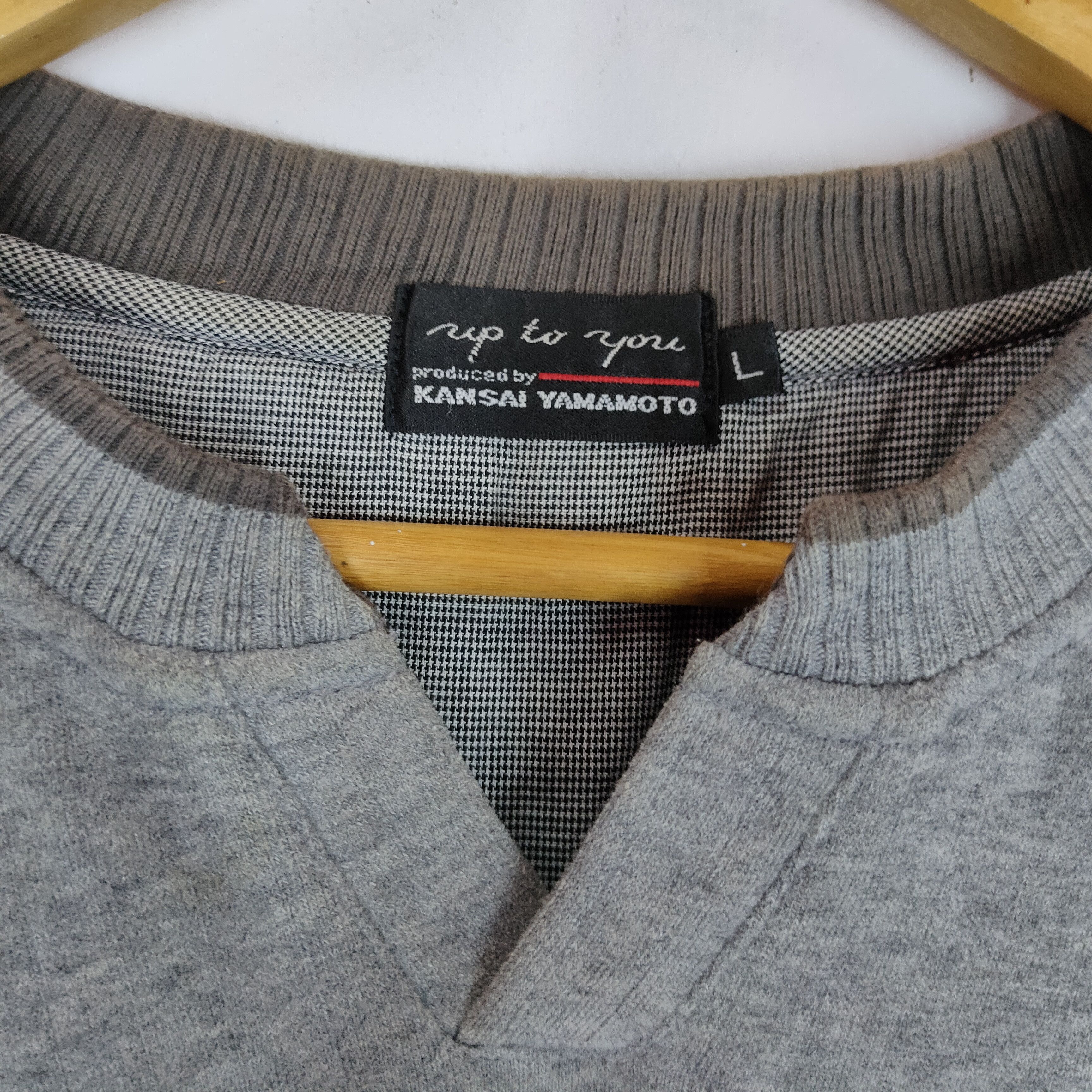 Kansai Yamamoto KANSAI YAMAMOTO Single Pocket V Neck L Size Sweatshirt Size US L / EU 52-54 / 3 - 4 Thumbnail