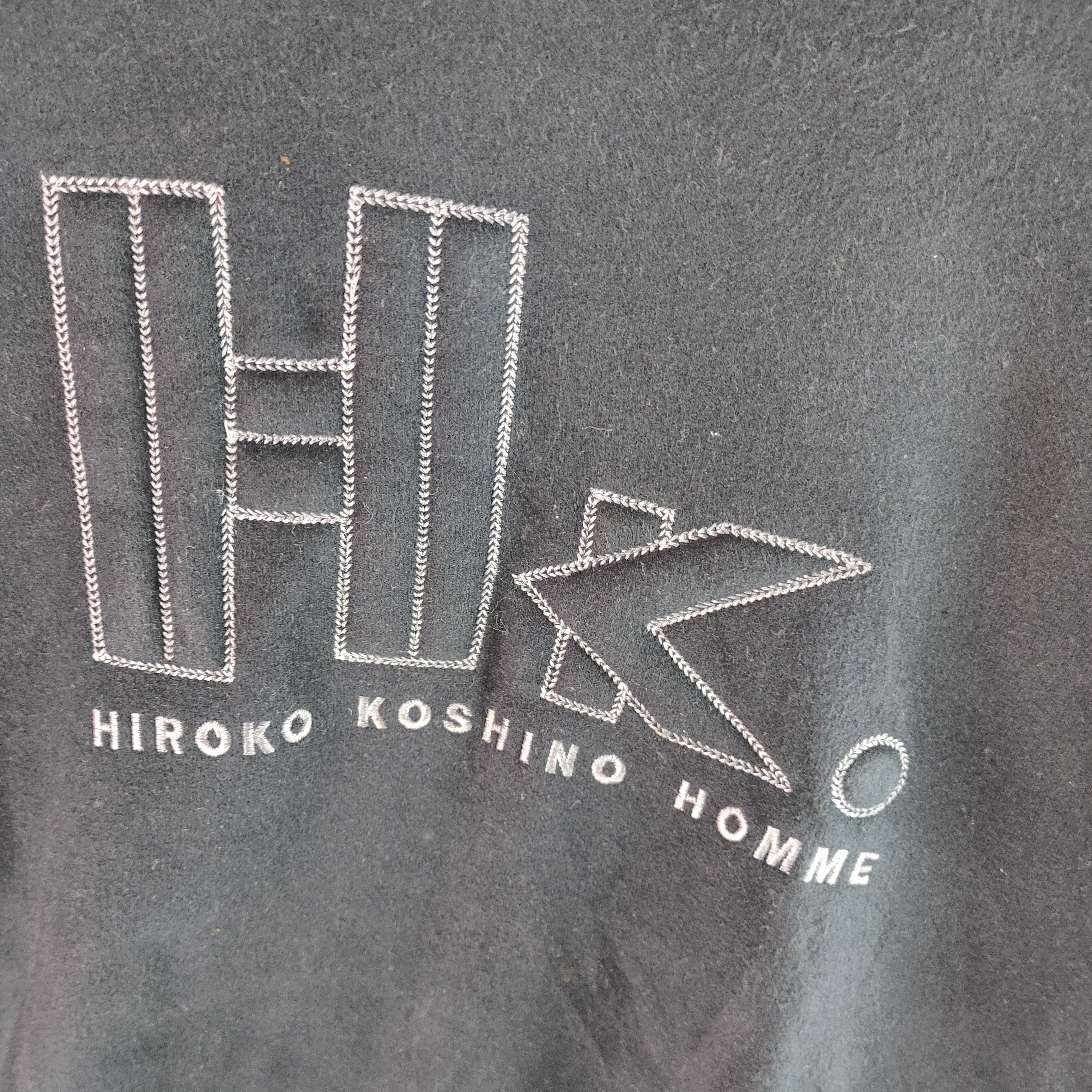 Hiroko Koshino Homme HIROKO KOSHINO HOMME Big Logo Medium Size Sweatshirt Size US M / EU 48-50 / 2 - 2 Thumbnail
