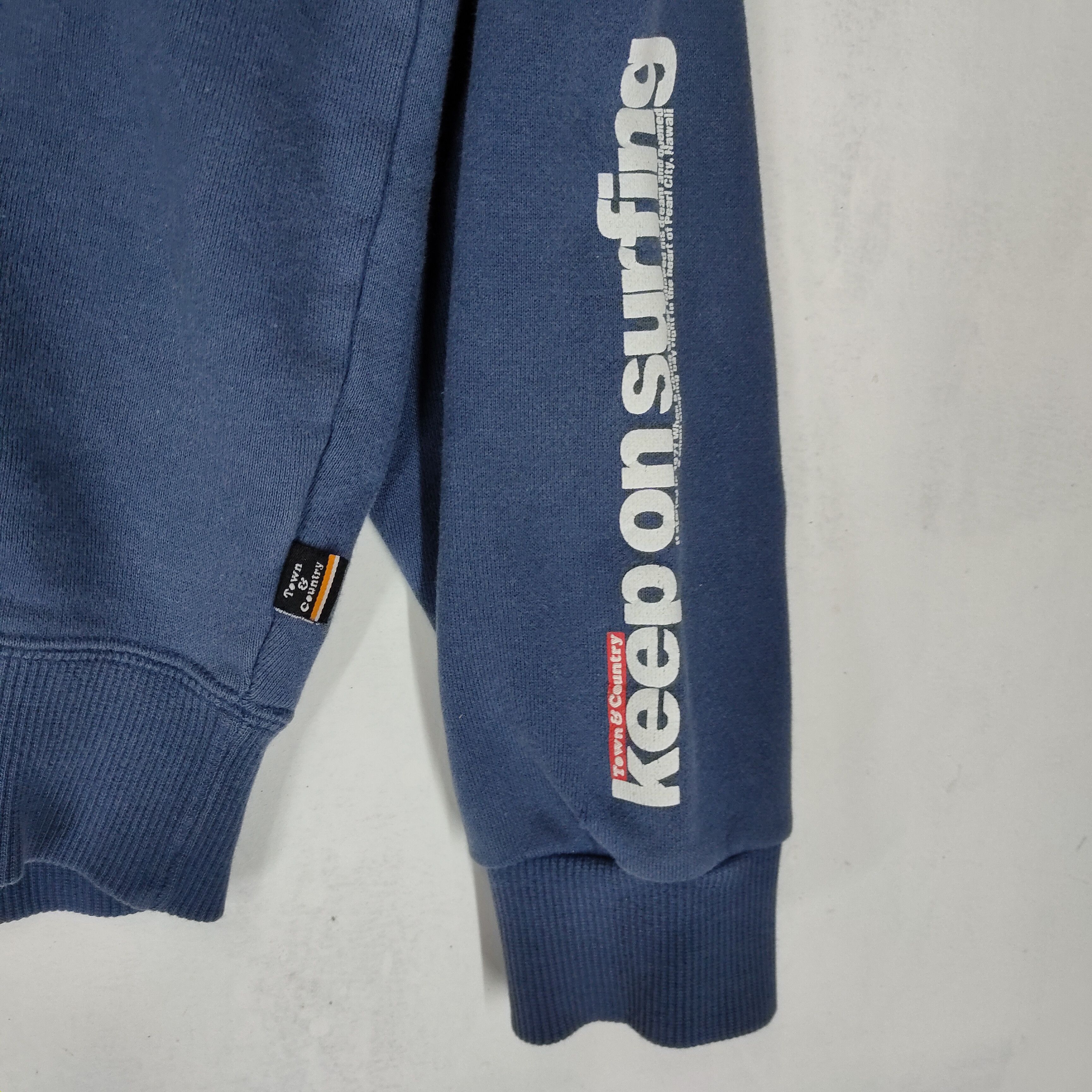 Vintage TOWN & COUNTRY SURF Big Printed Large Size Sweatshirt Size US L / EU 52-54 / 3 - 6 Thumbnail