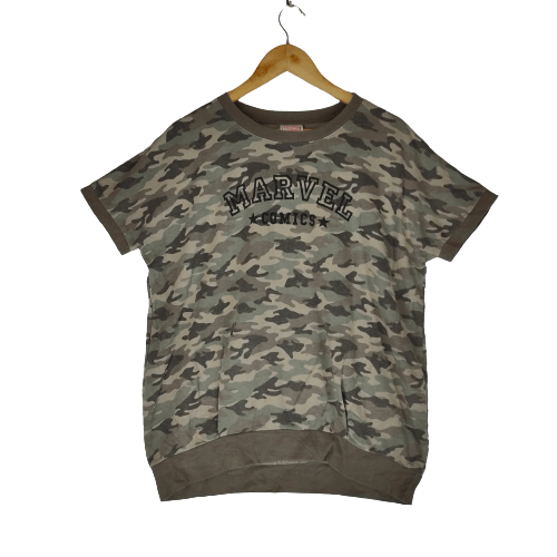 Marvel Comics MARVEL CAMOUFLAGE BAGGY Spellout Shortsleeve Sweatshirt Size US XL / EU 56 / 4 - 1 Thumbnail