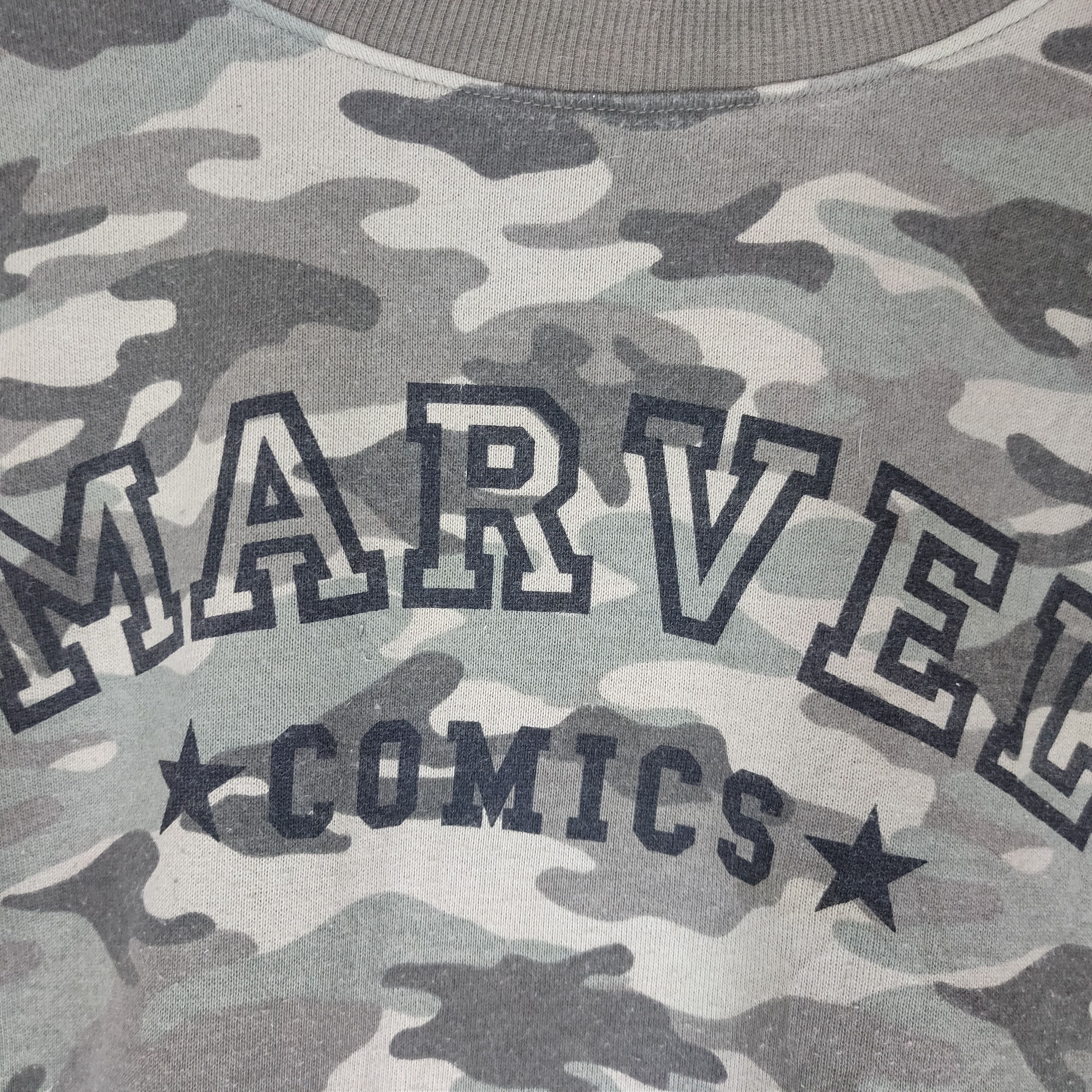 Marvel Comics MARVEL CAMOUFLAGE BAGGY Spellout Shortsleeve Sweatshirt Size US XL / EU 56 / 4 - 2 Thumbnail
