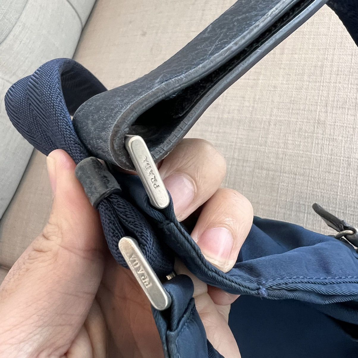 Prada Authentic Prada Nylon Crossbody Bag Size ONE SIZE - 10 Thumbnail