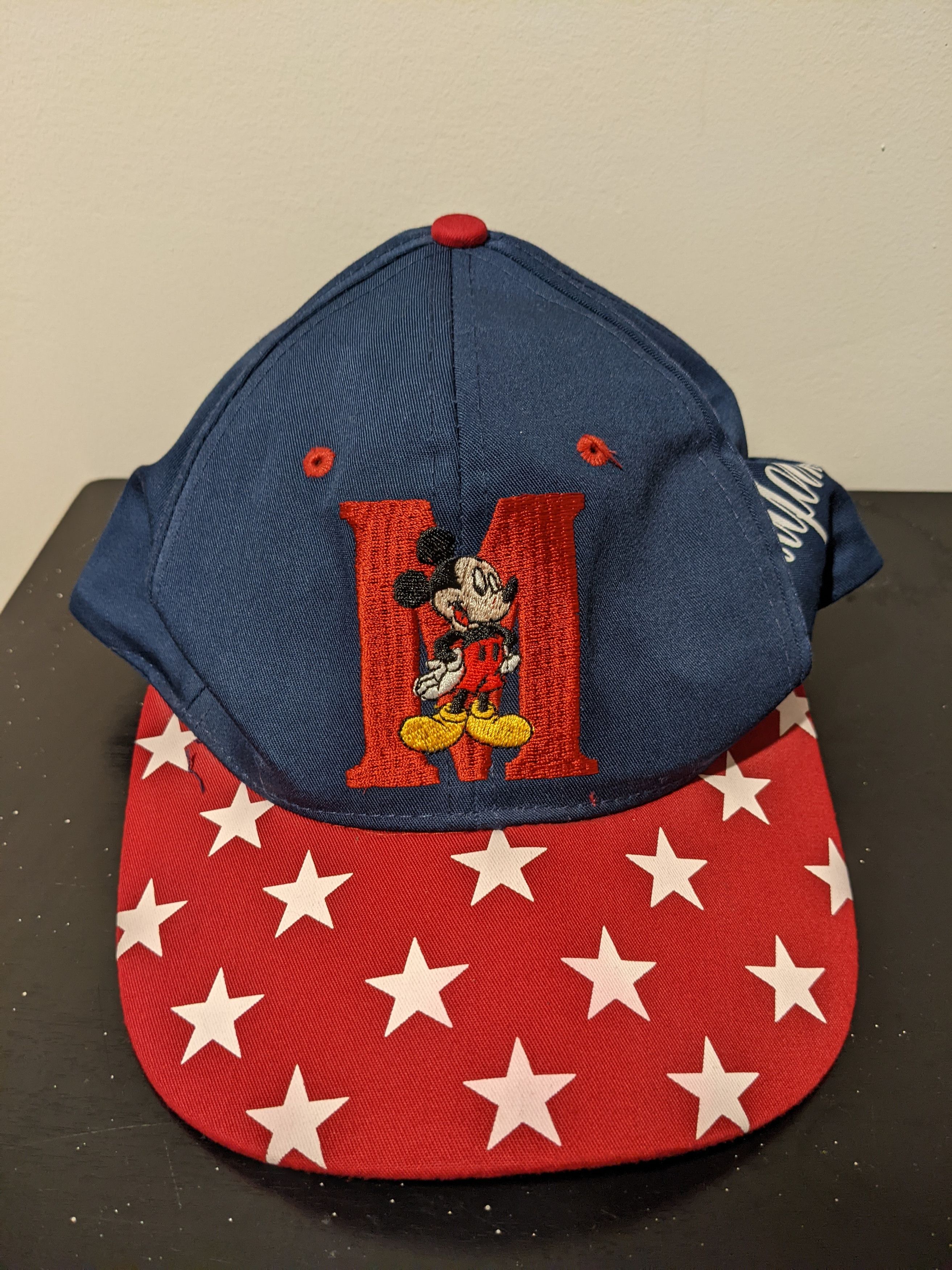 Disney Vintage Mickey Mouse M Embroidery Disney Snapback Hat Size ONE SIZE - 1 Thumbnail