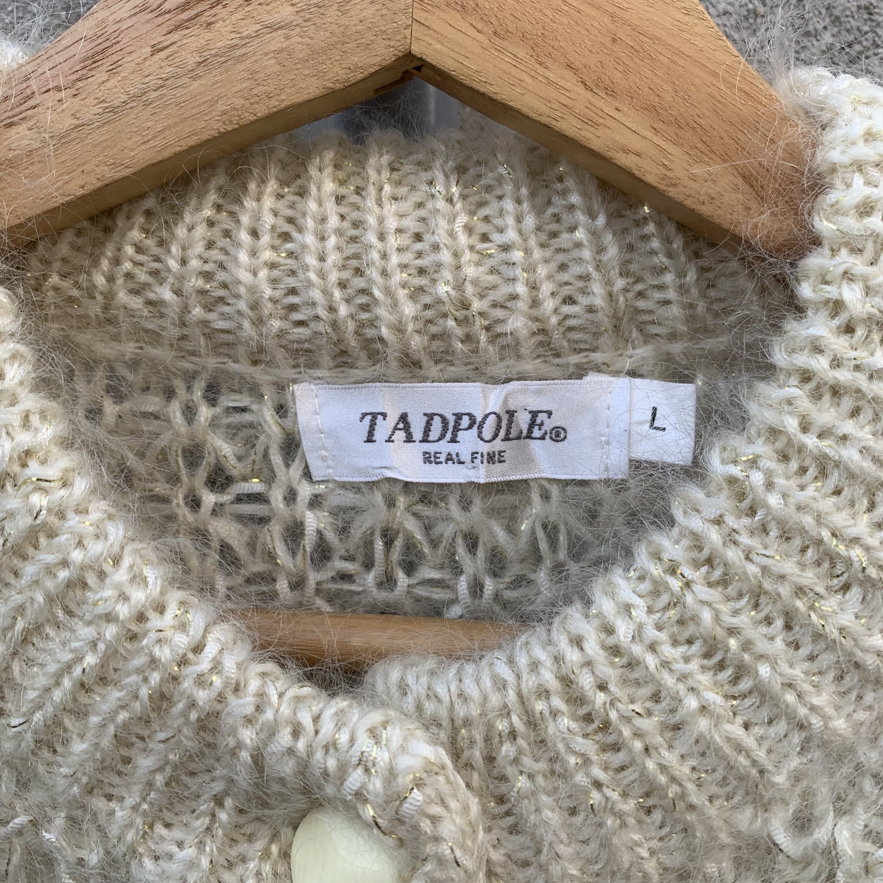 Aran Isles Knitwear STEALS‼️ MOHAIR Japanese TADPOLE Jumper Baggy Cardigan Size US L / EU 52-54 / 3 - 7 Thumbnail