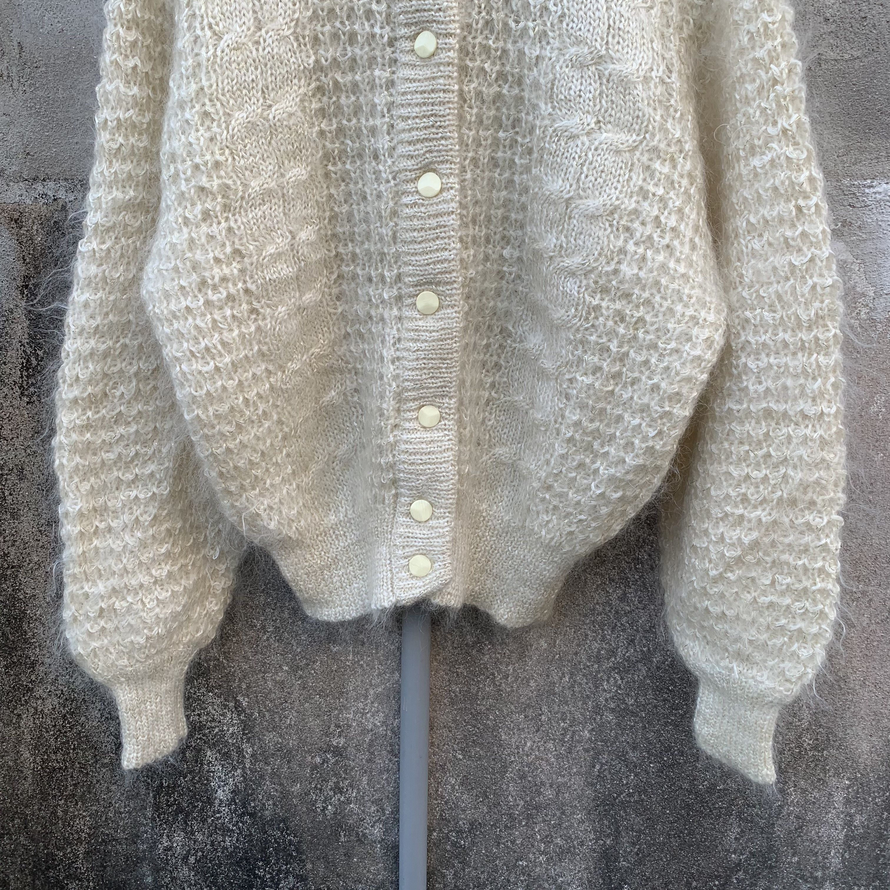 Aran Isles Knitwear STEALS‼️ MOHAIR Japanese TADPOLE Jumper Baggy Cardigan Size US L / EU 52-54 / 3 - 3 Thumbnail