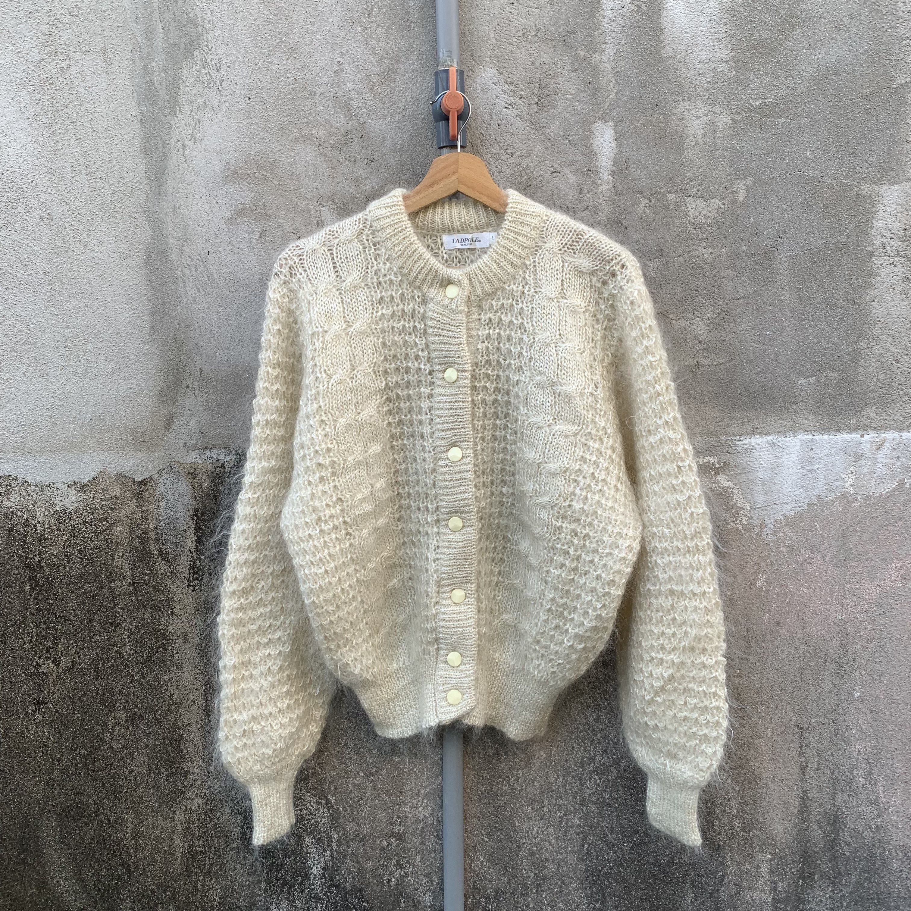 Aran Isles Knitwear STEALS‼️ MOHAIR Japanese TADPOLE Jumper Baggy Cardigan Size US L / EU 52-54 / 3 - 1 Thumbnail