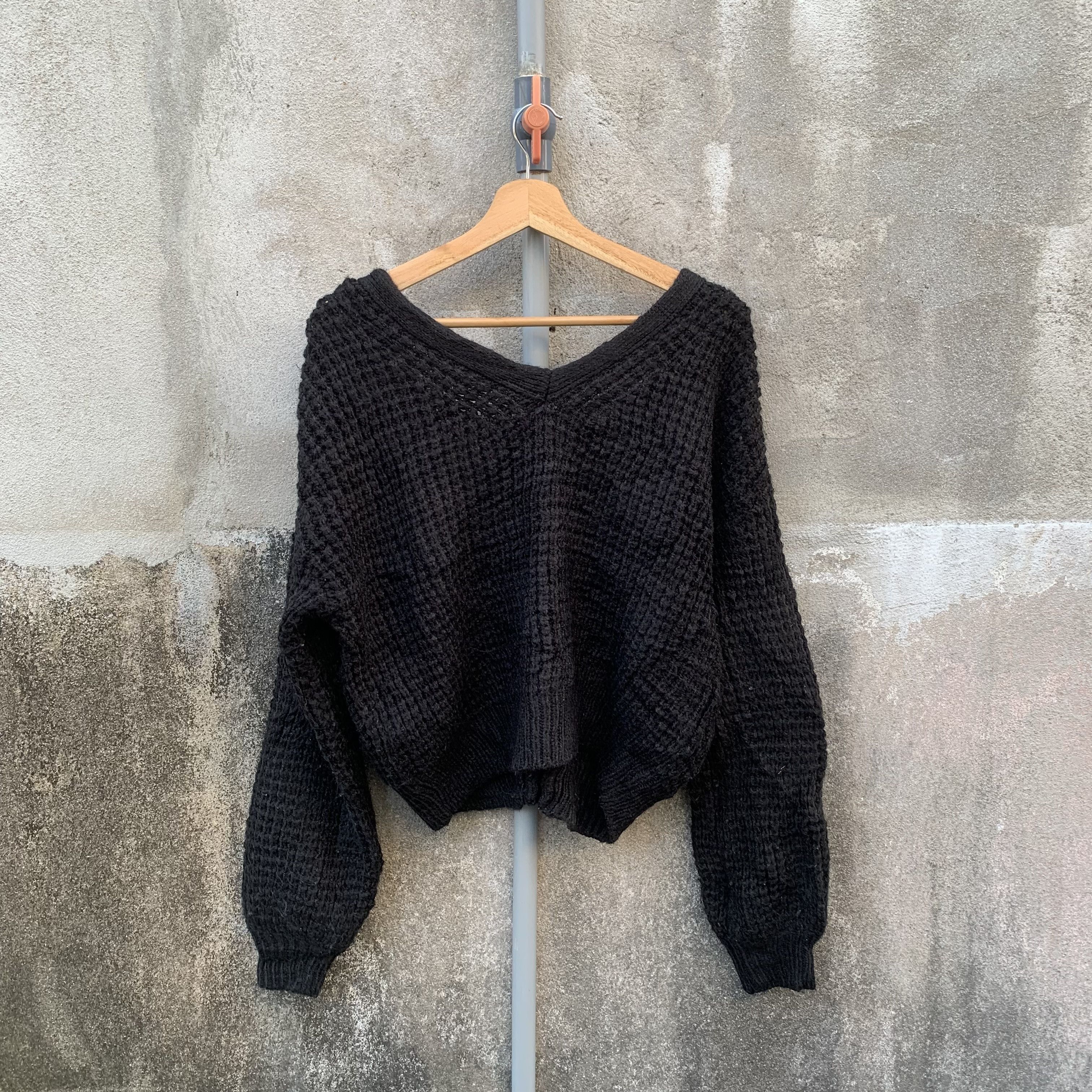 Japanese Brand Japanese Vintage Knit Baggy Cropped V Neck Cardigan Sweater Size M / US 6-8 / IT 42-44 - 7 Thumbnail