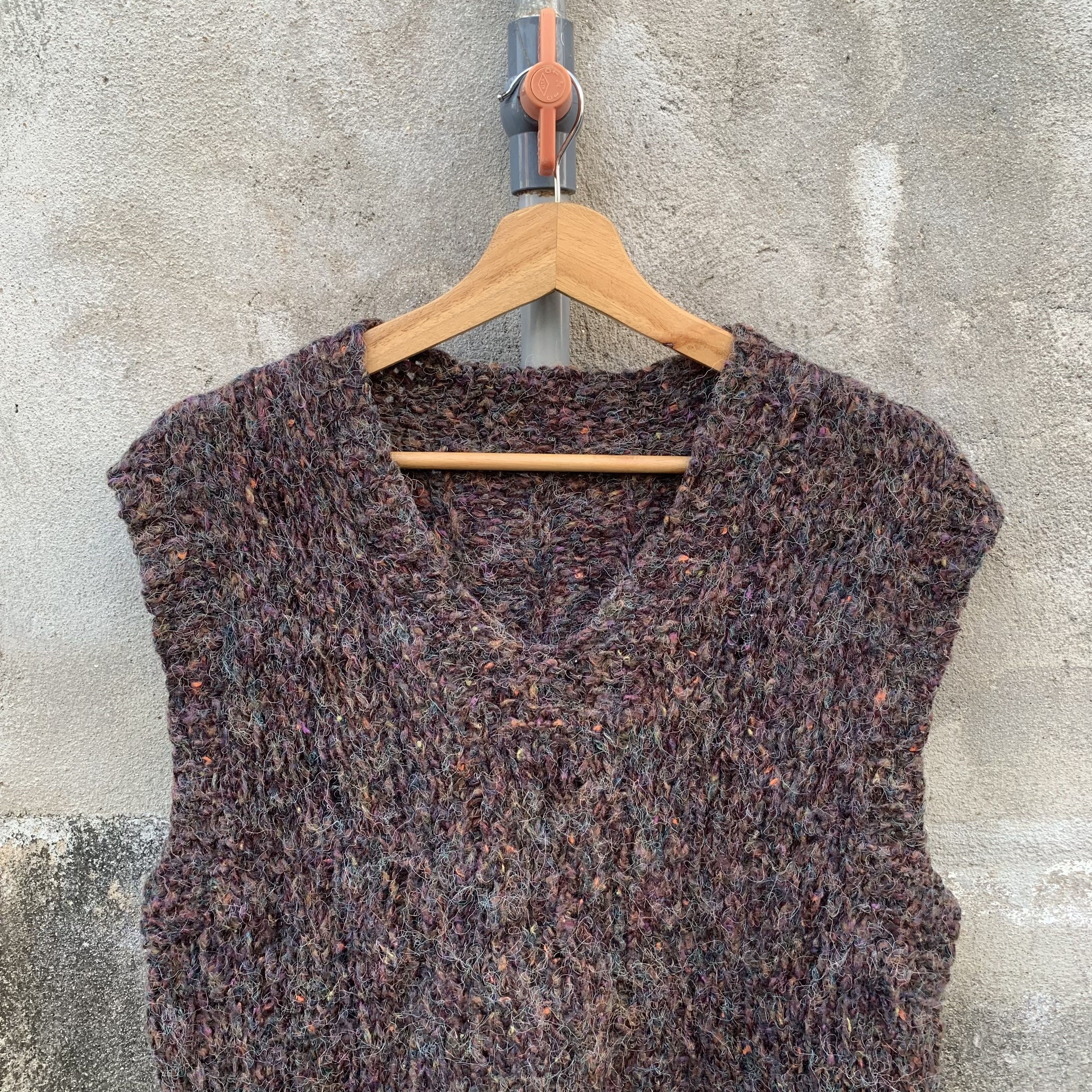 Aran Isles Knitwear Japanese Vintage MOHAIR Very Rare Sleeveless Size US M / EU 48-50 / 2 - 2 Thumbnail