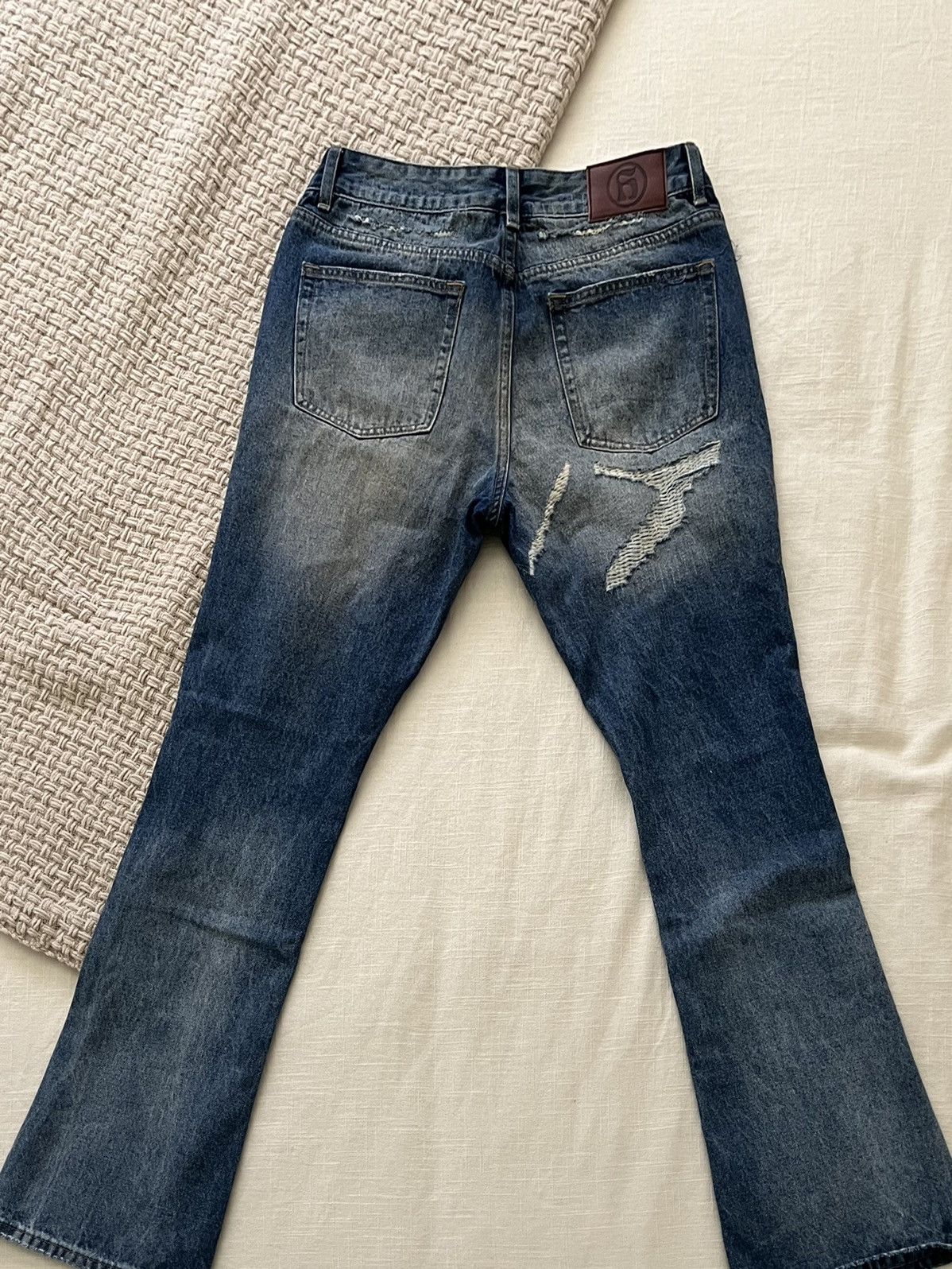 Handmade Handmade Rust Dark Spur Flared Denim Size US 30 / EU 46 - 2 Thumbnail