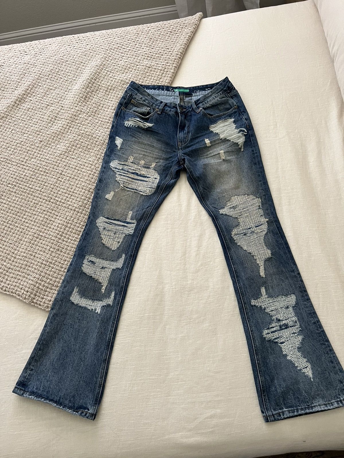 Handmade Handmade Rust Dark Spur Flared Denim Size US 30 / EU 46 - 1 Thumbnail
