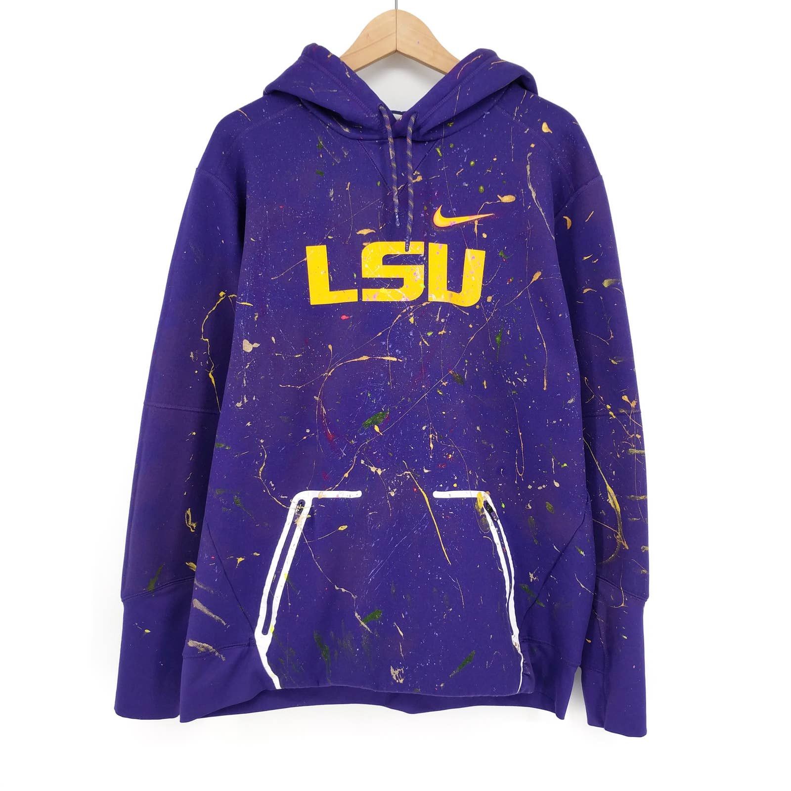 Custom × Nike × Streetwear NIKE LSU Tigers Louisiana State Custom Paint ...