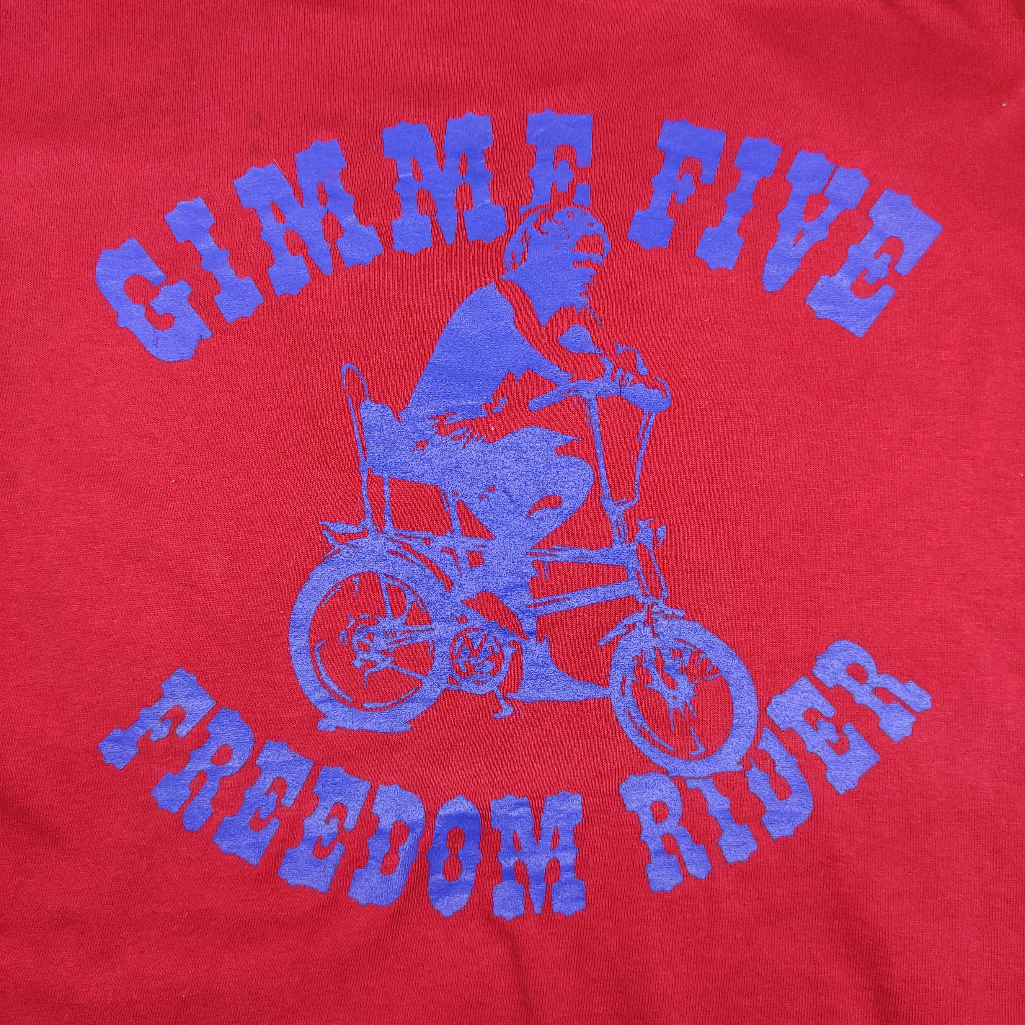 Vintage Vintage gimme five FREEDOM RIDER single stitch Size US L / EU 52-54 / 3 - 7 Thumbnail