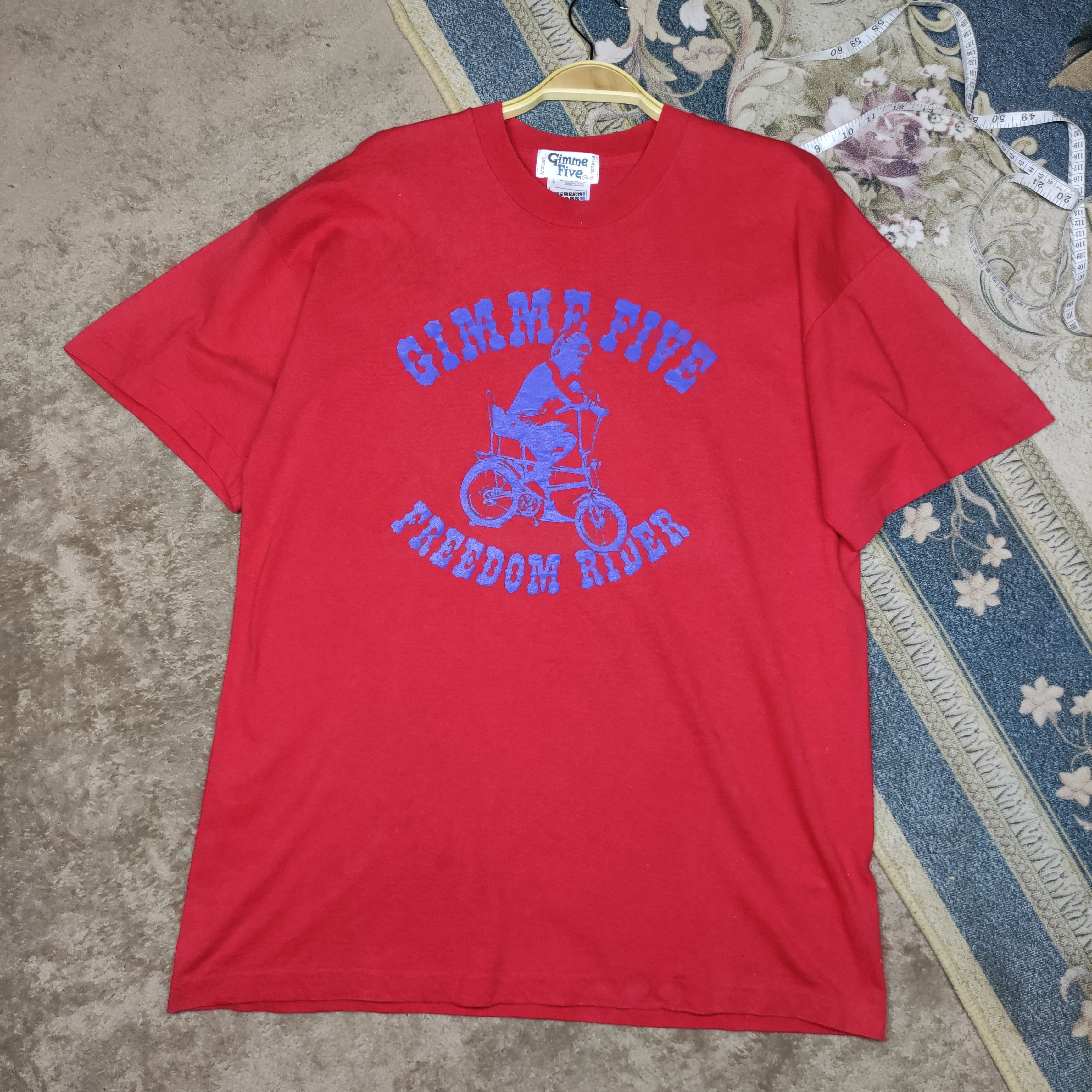 Vintage Vintage gimme five FREEDOM RIDER single stitch Size US L / EU 52-54 / 3 - 4 Thumbnail