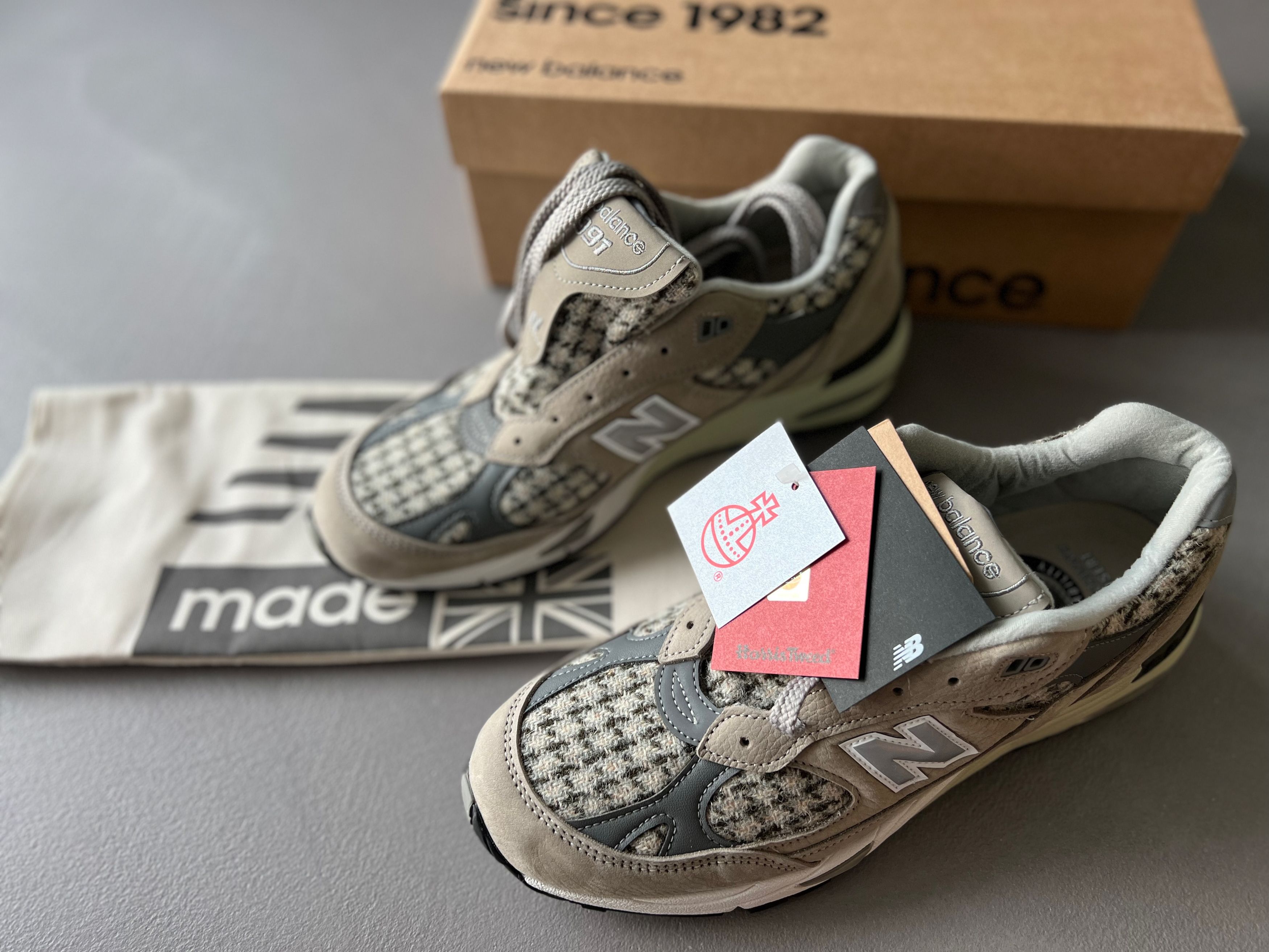 Harris Tweed New Balance 991 X Harris Tweed Trainers , Beige Size US 9.5 / EU 42-43 - 2 Thumbnail