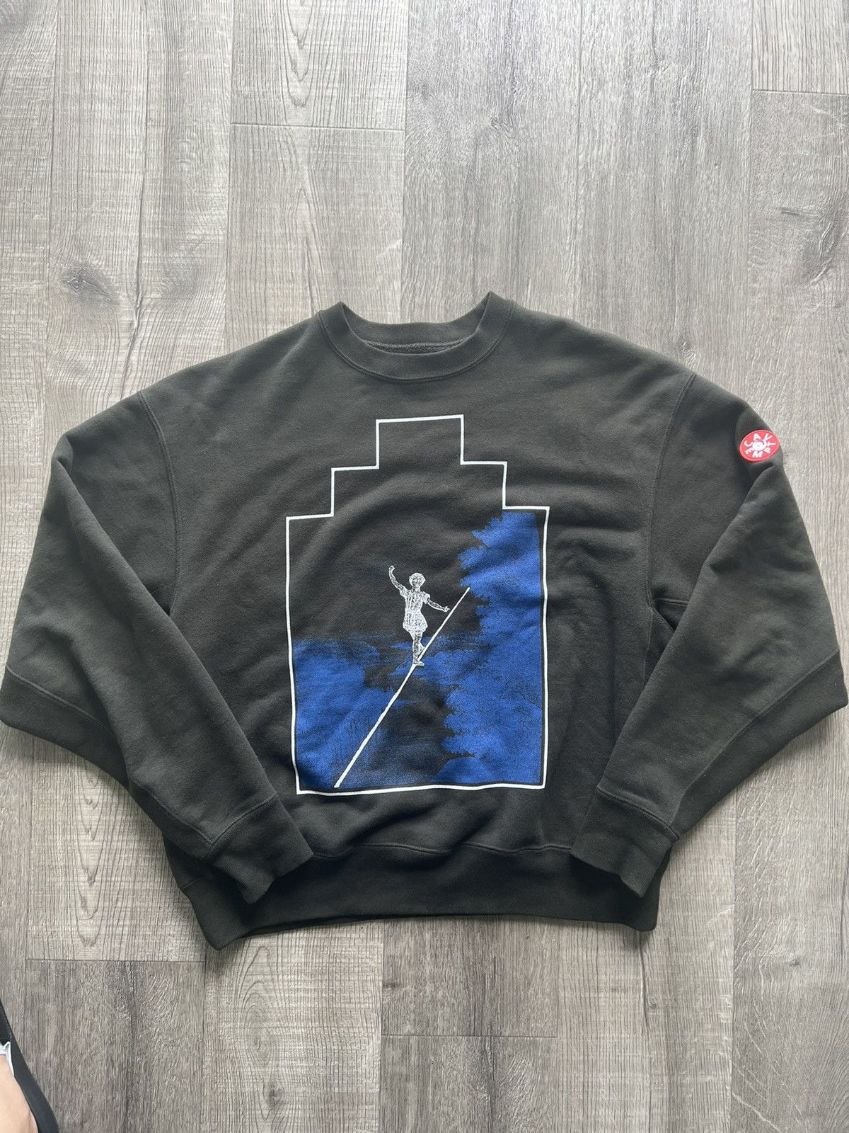 image of Cav Empt Acrobat Crew Neck in Black, Men's (Size Small)