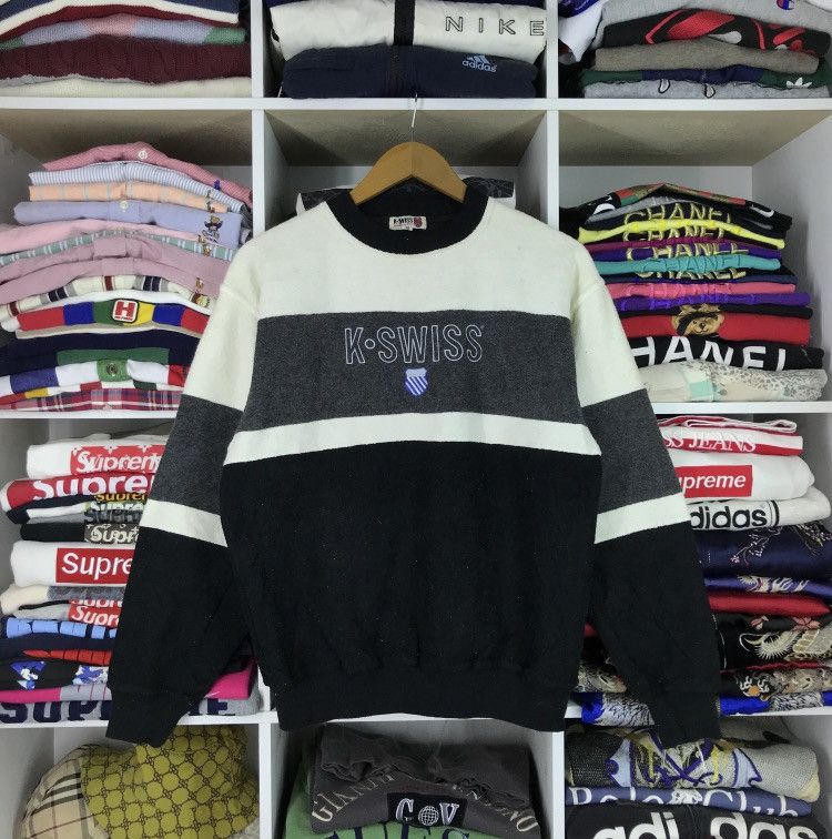 Vintage K SWISS Embroidery Sweatshirt