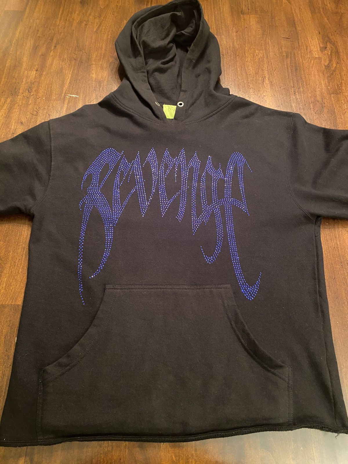 Revenge Revenge F&F Blue Bejeweled Heartbreak Hoodie Size US M / EU 48-50 / 2 - 3 Thumbnail