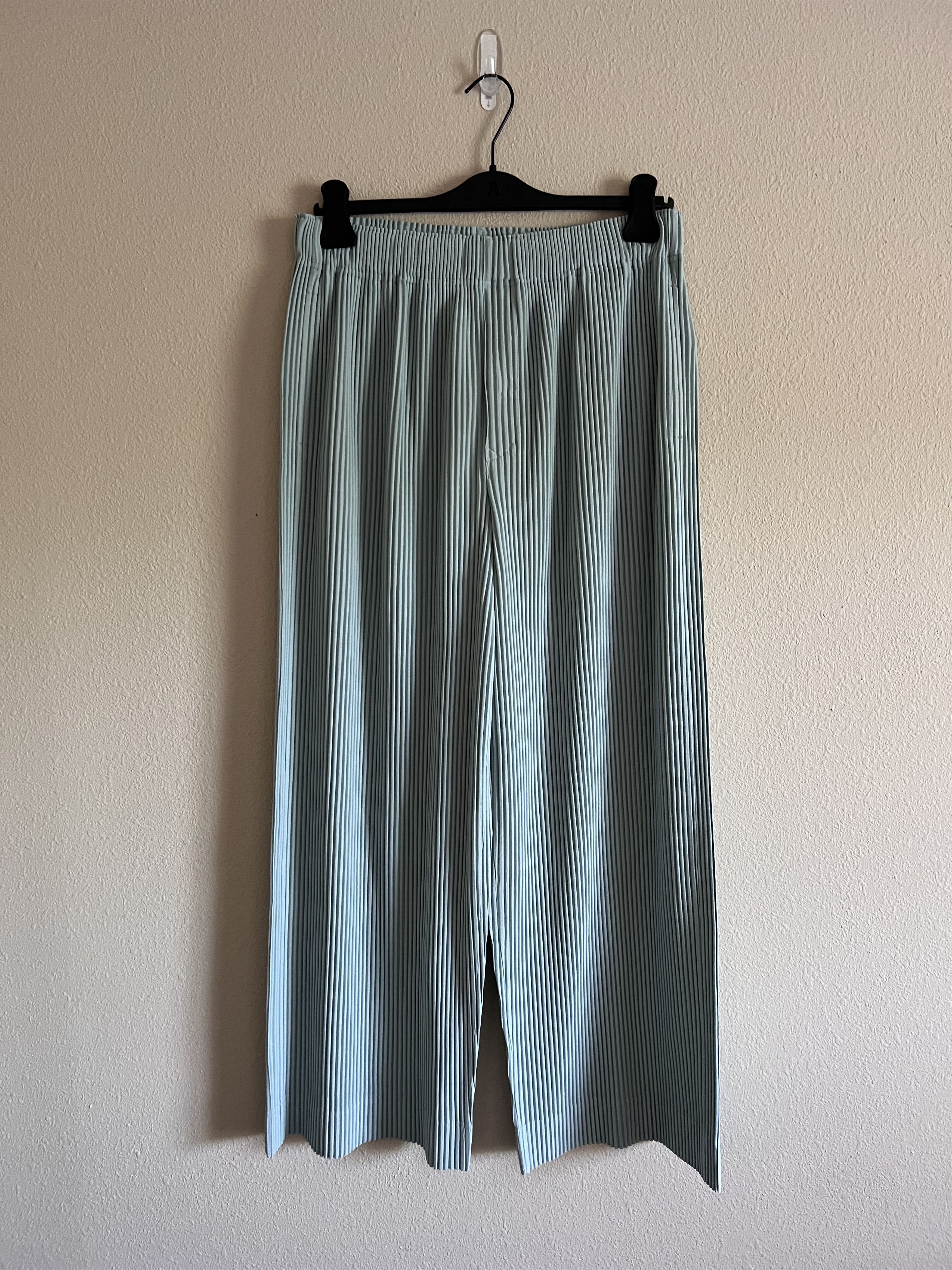 image of Issey Miyake Homme Plisse Jf128 Pants In Tiffany Blue in Teal, Men's (Size 34)