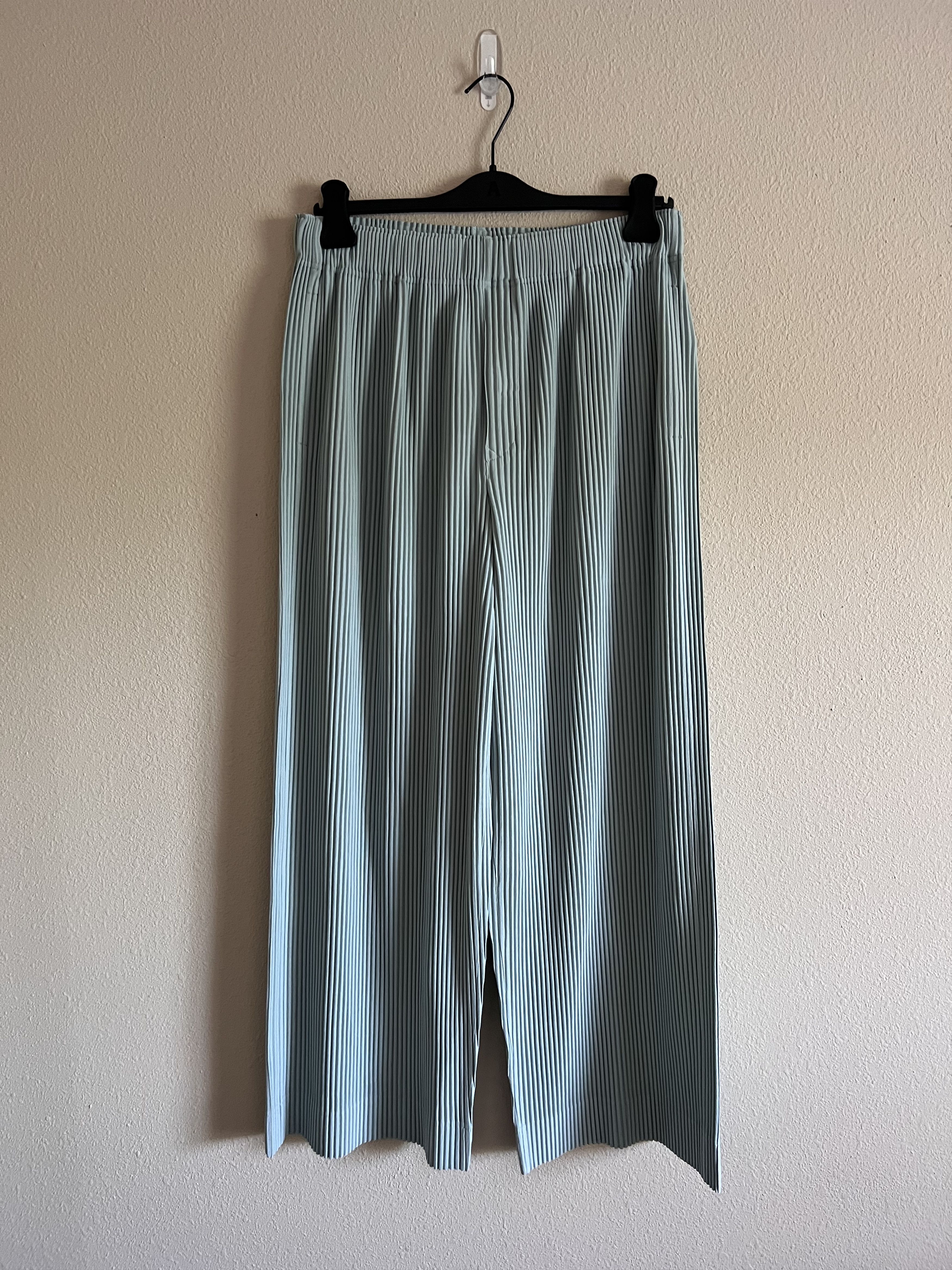 Pre-owned Issey Miyake Homme Plisse Jf128 Pants In Tiffany Blue In Teal