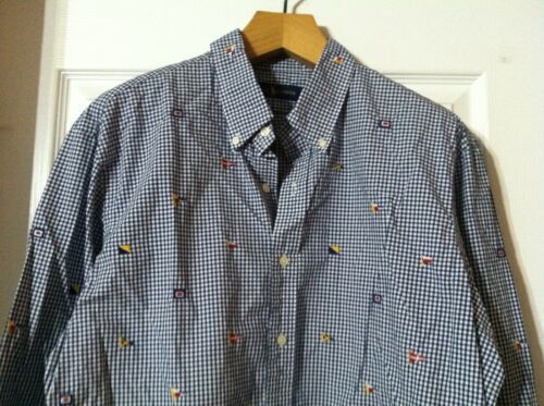 Polo Ralph Lauren POLO RALPH LAUREN MEN'S BLUE 100%COTTON CASUAL SHIRT XL Size US XL / EU 56 / 4 - 2 Thumbnail