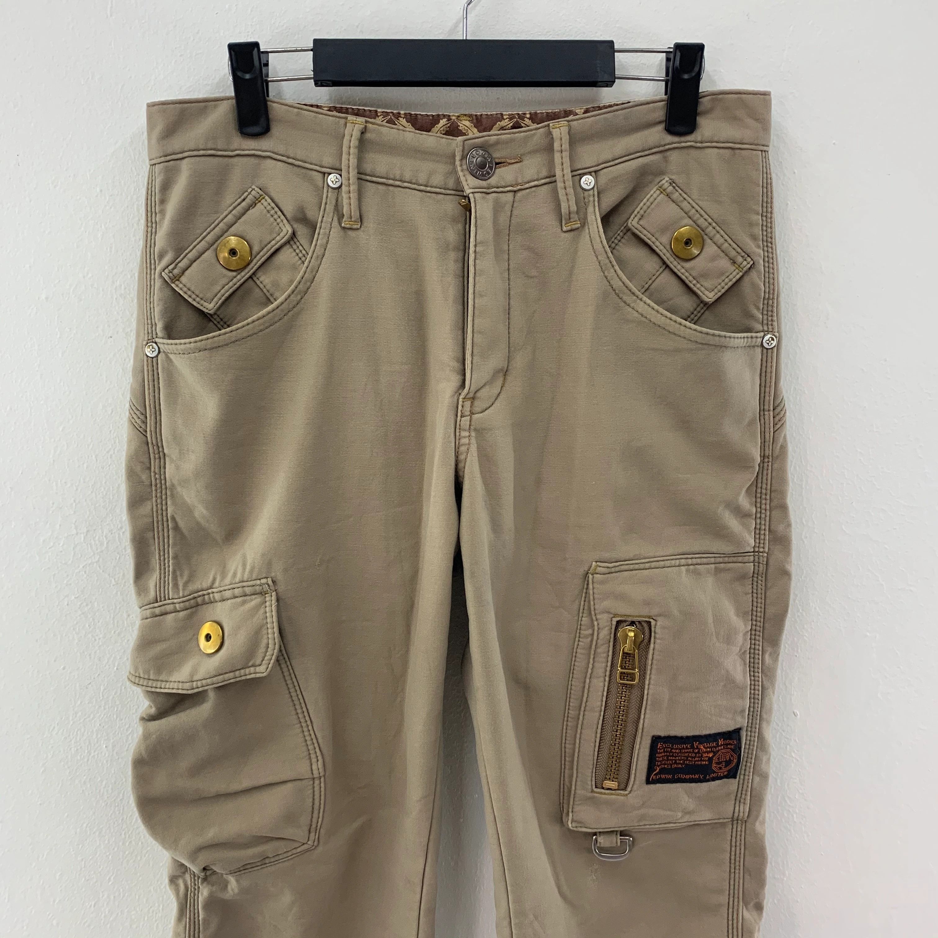 Edwin × Vintage Edwin Cargo Pants Multi Pocket | Tactical Pants size 30 Size US 30 / EU 46 - 2 Thumbnail