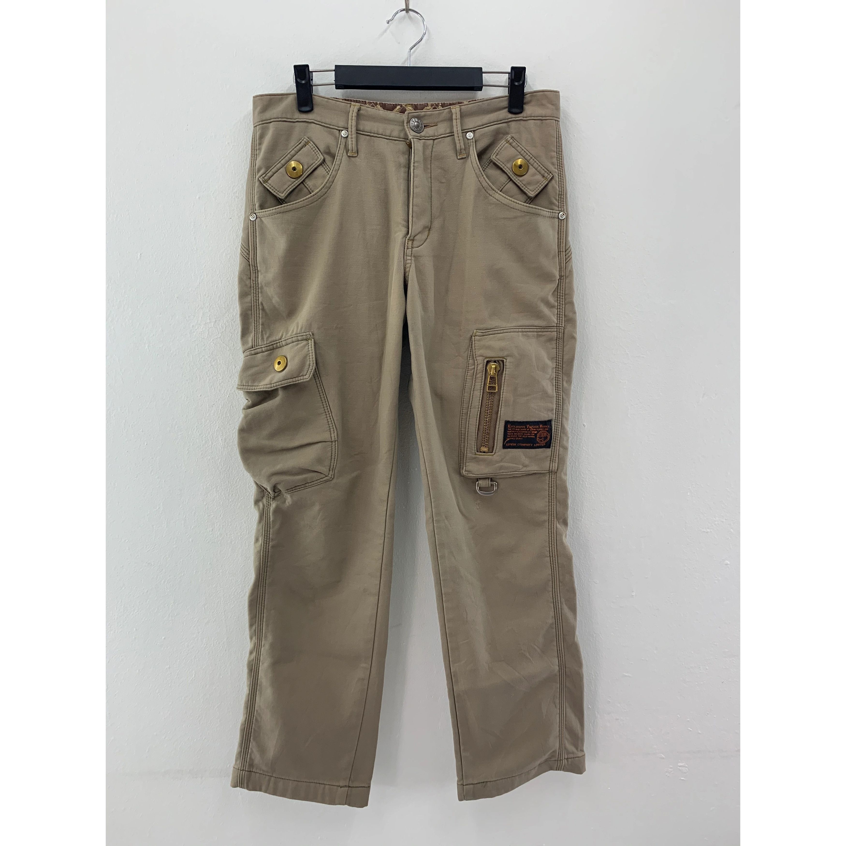Edwin × Vintage Edwin Cargo Pants Multi Pocket | Tactical Pants size 30 Size US 30 / EU 46 - 1 Thumbnail