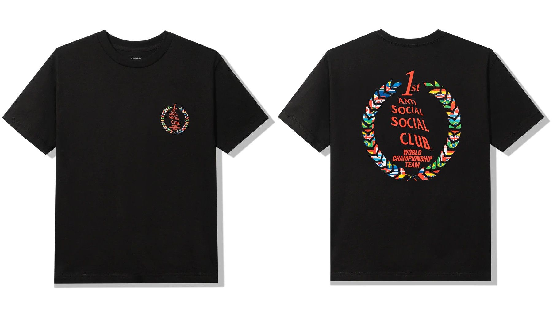 DS SS22 Red ASSC Suzuka Black Tee bape kith kaws Supreme