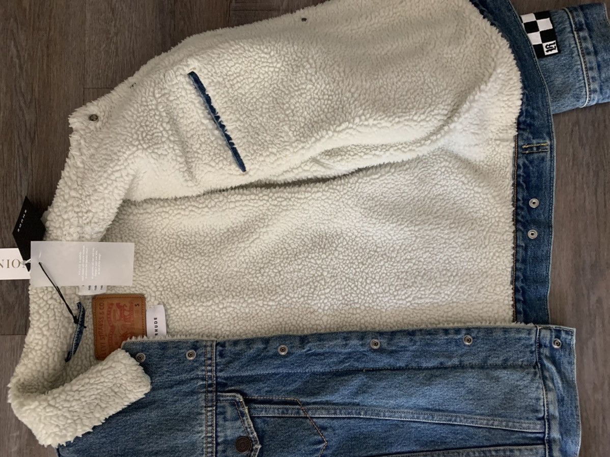 Rhude Rhude x Levi’s Denim Trucker Jacket Size US S / EU 44-46 / 1 - 7 Thumbnail