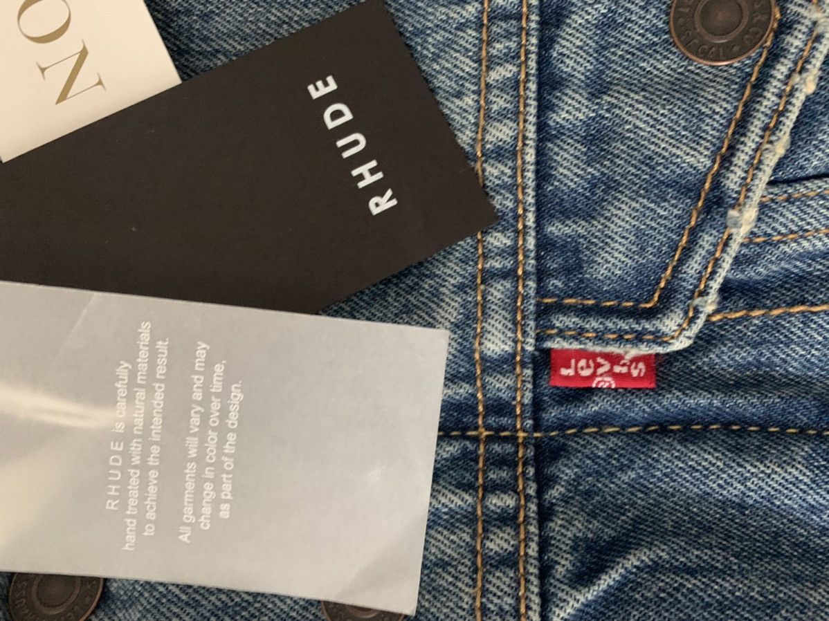 Rhude Rhude x Levi’s Denim Trucker Jacket Size US S / EU 44-46 / 1 - 6 Thumbnail