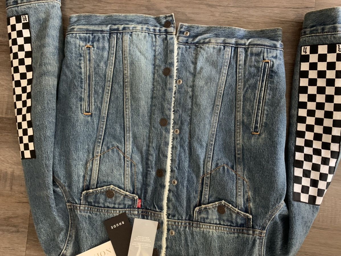 Rhude Rhude x Levi’s Denim Trucker Jacket Size US S / EU 44-46 / 1 - 5 Thumbnail