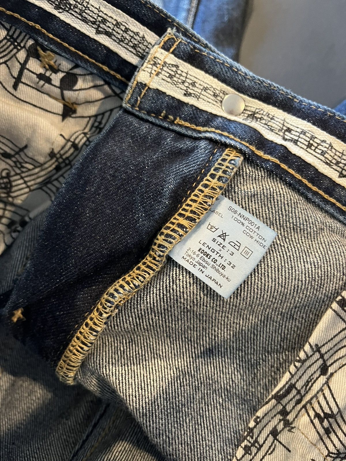 Number (N)ine Number Nine SS08 “Birds” Pain Denim | 3 x 32 | Grailed