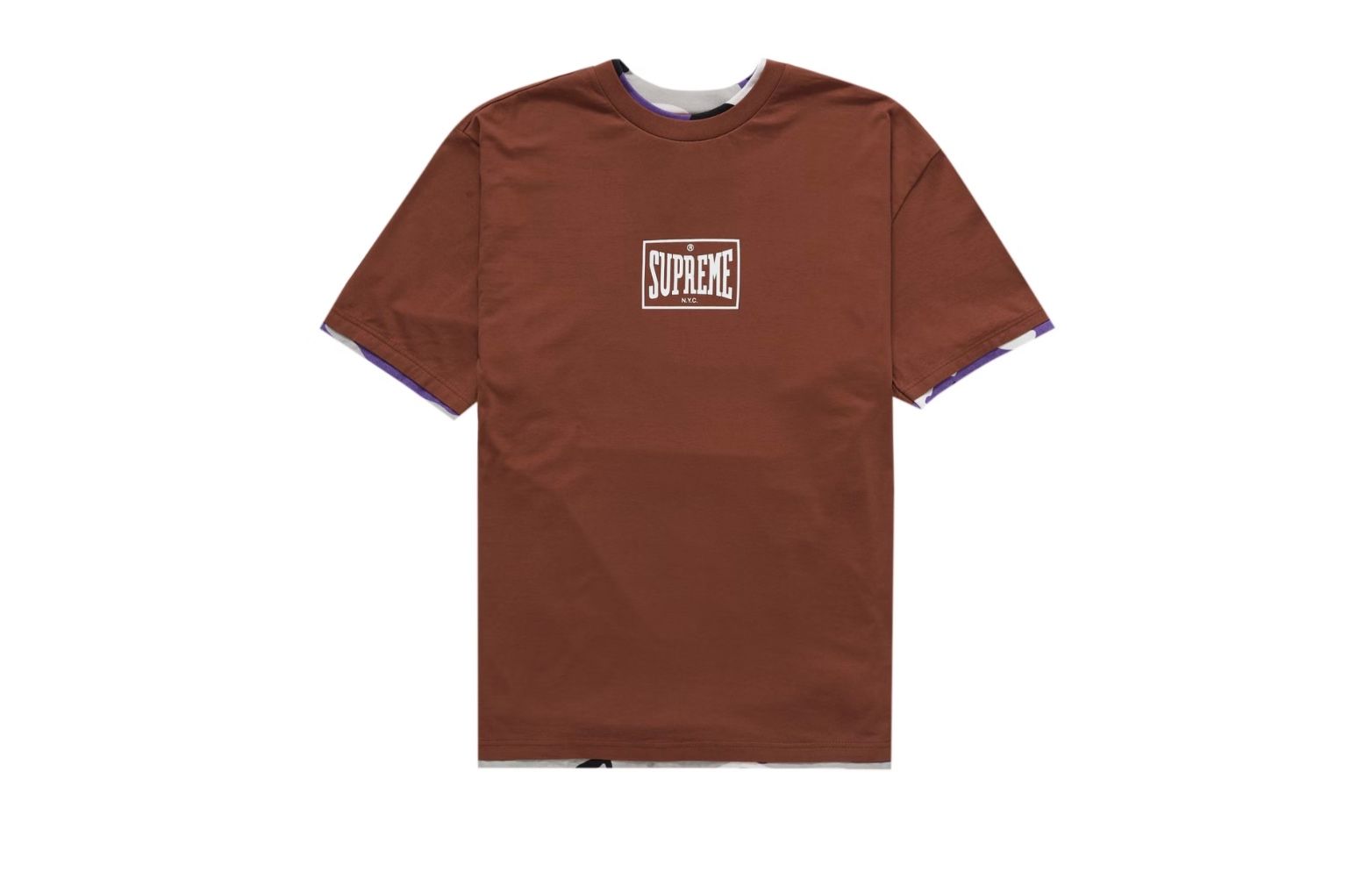 Supreme Supreme Layered S/S Top in Brown - Large | Grailed