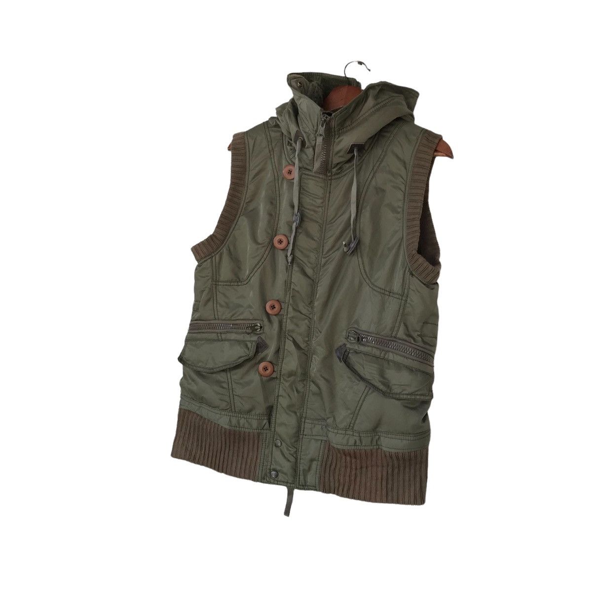 【高い素材】 🔥G.O.A MILITARY 🔥‼️ HOODIE VEST トップス