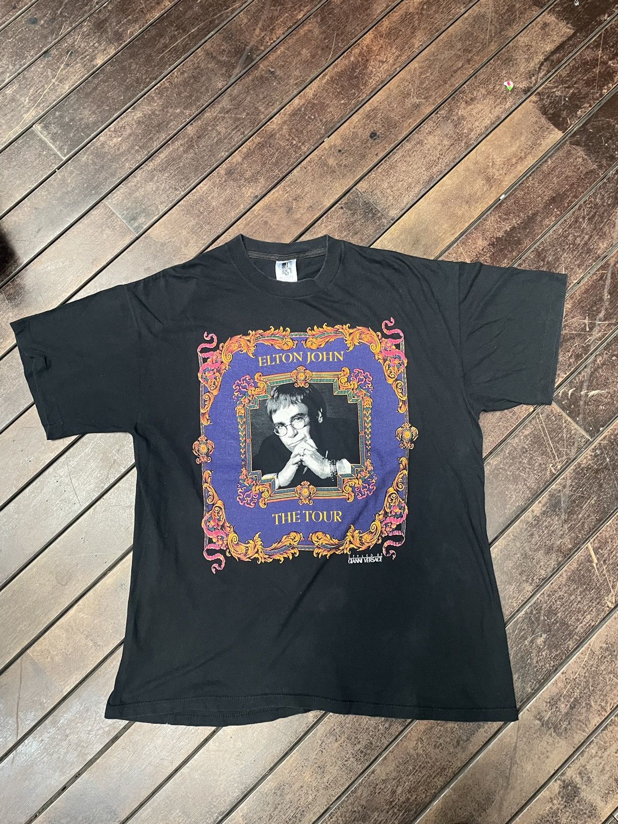 Vintage 1992 Elton John “Styled by Versace” tee