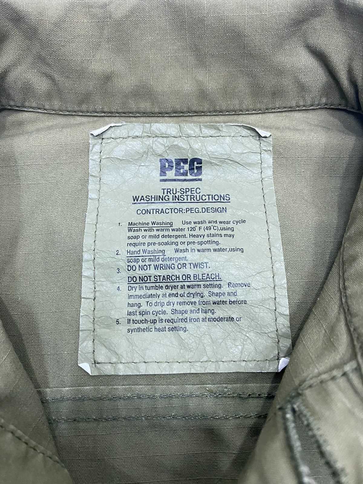 If Six Was Nine × Japanese Brand MILITARY BUTTON SHIRT JACKET BY PEG MADE IN JAPAN Size US M / EU 48-50 / 2 - 7 Thumbnail
