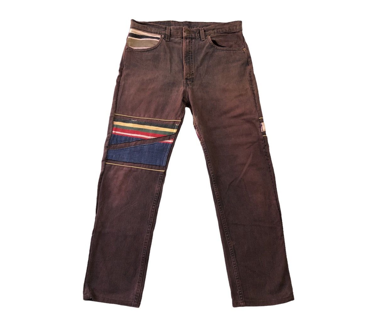 image of Vintage Levis Usa X Kalimera Native Jeans in Maroon, Men's (Size 33)