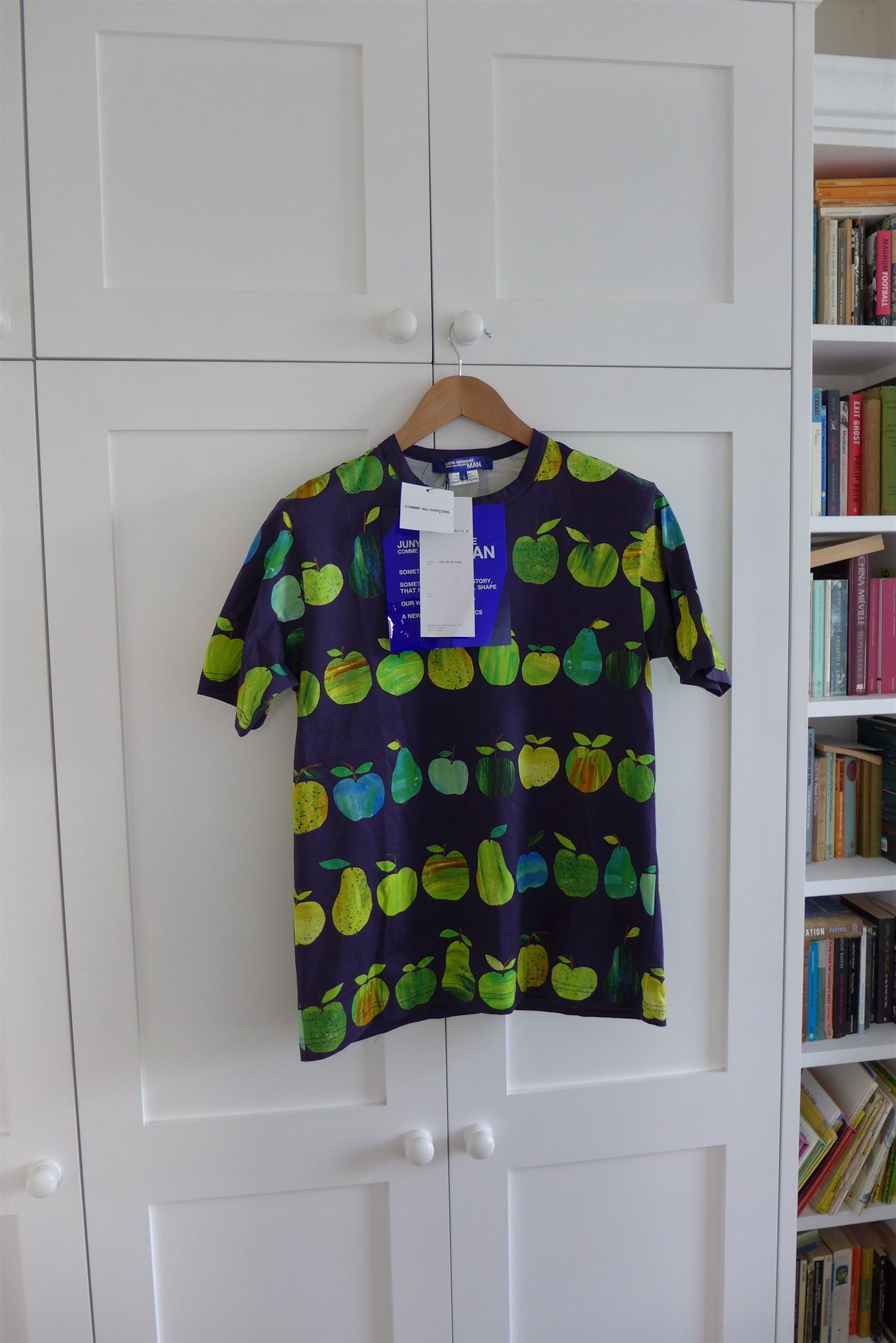 image of Junya Watanabe Apples & Pears Print T-Shirt, Men's (Size Small)