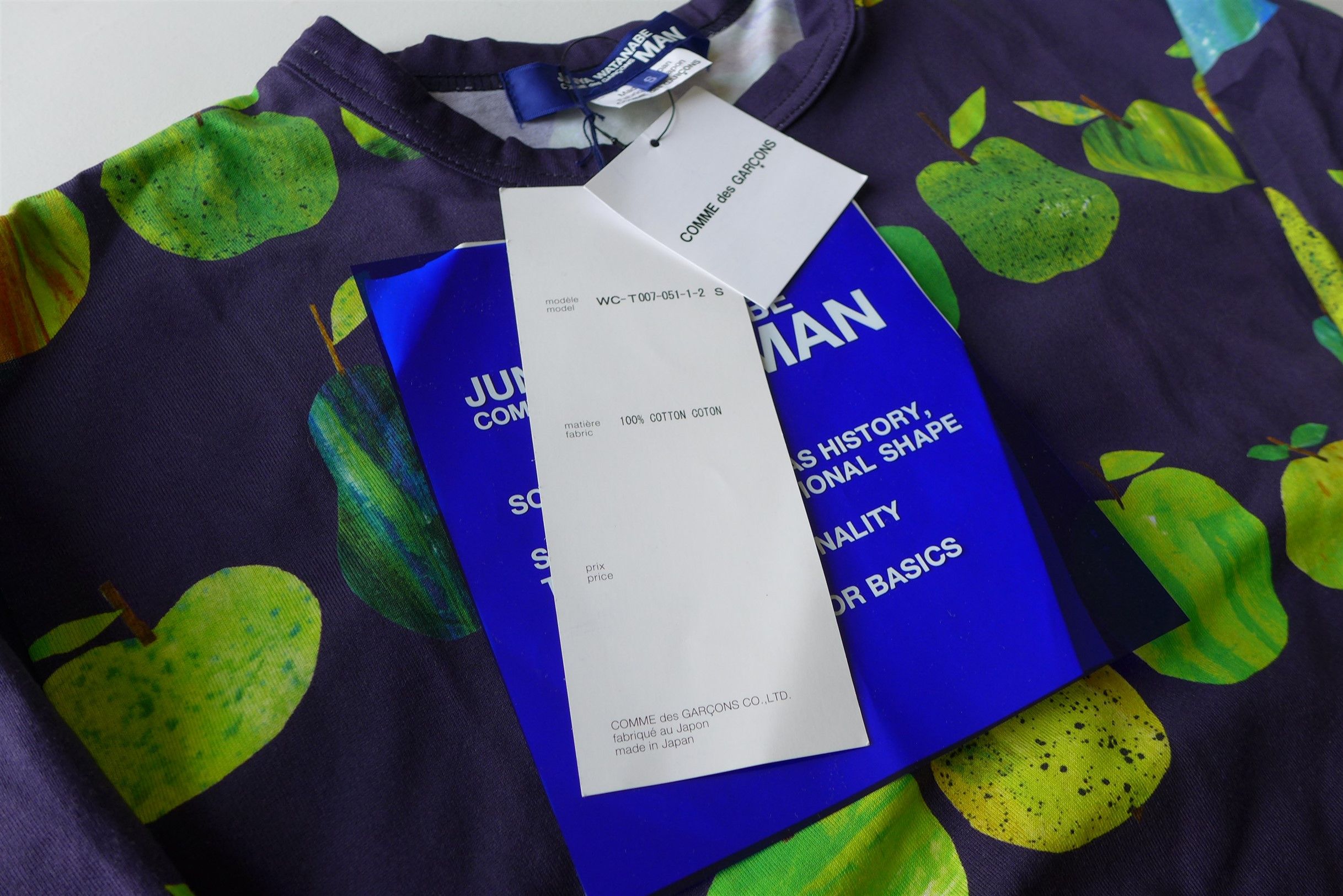 Junya Watanabe Junya Watanabe Apples & Pears Print T-Shirt. Size US S / EU 44-46 / 1 - 5 Thumbnail