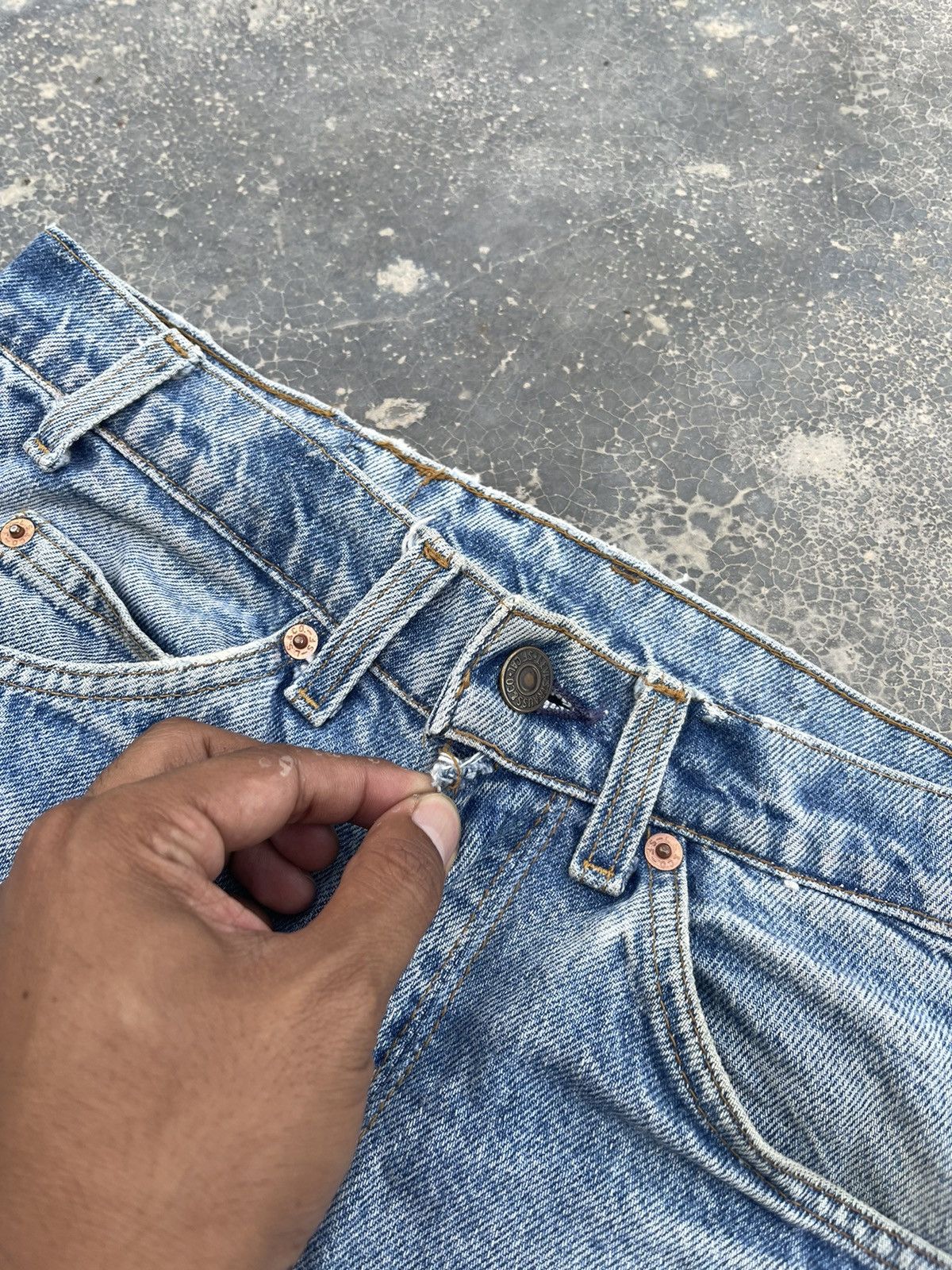 Levi's Levi’s Orange Tab Rugged reconstruct distressed denim Size US 31 - 11 Thumbnail